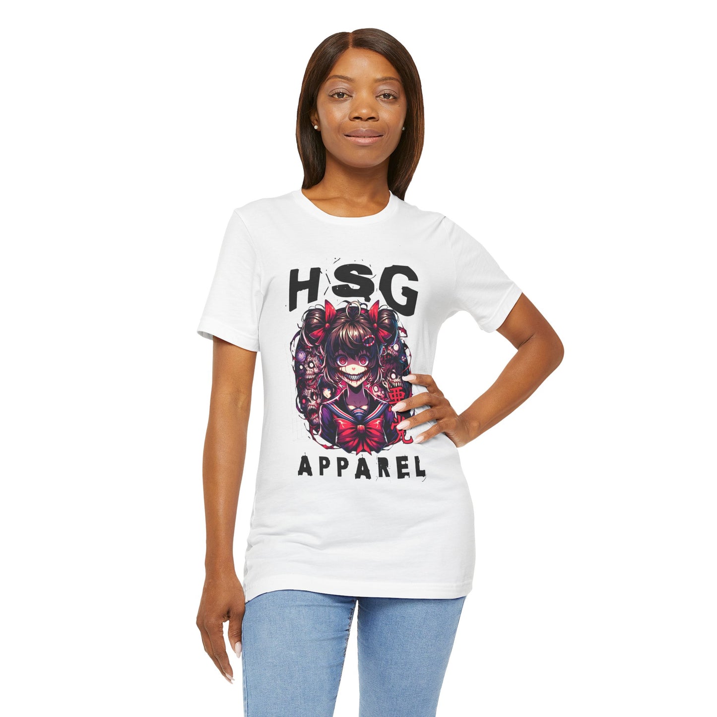 Camiseta de anime psicópata de HSG Apparel | Bella Canvas unisex atrevida 3001