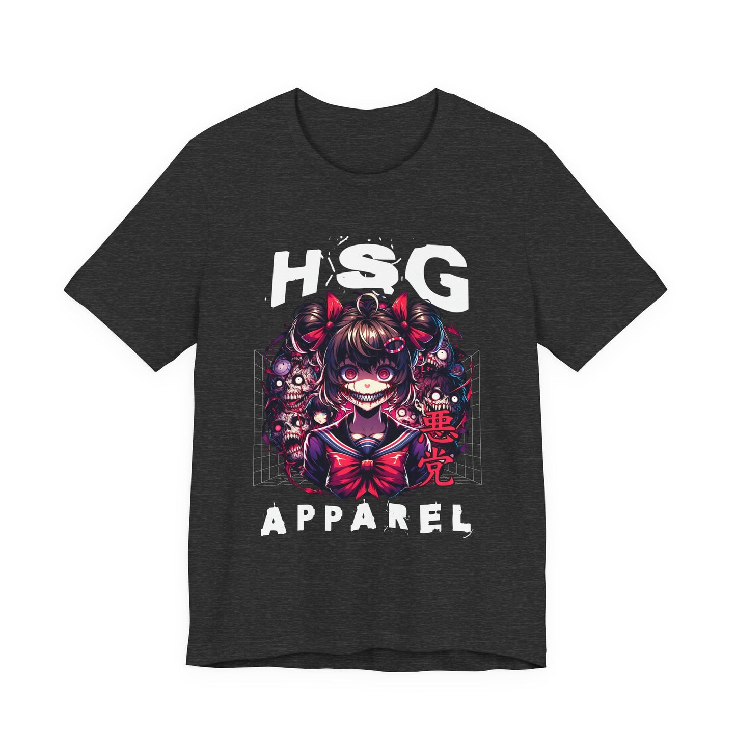 Camiseta de anime psicópata de HSG Apparel | Bella Canvas unisex atrevida 3001