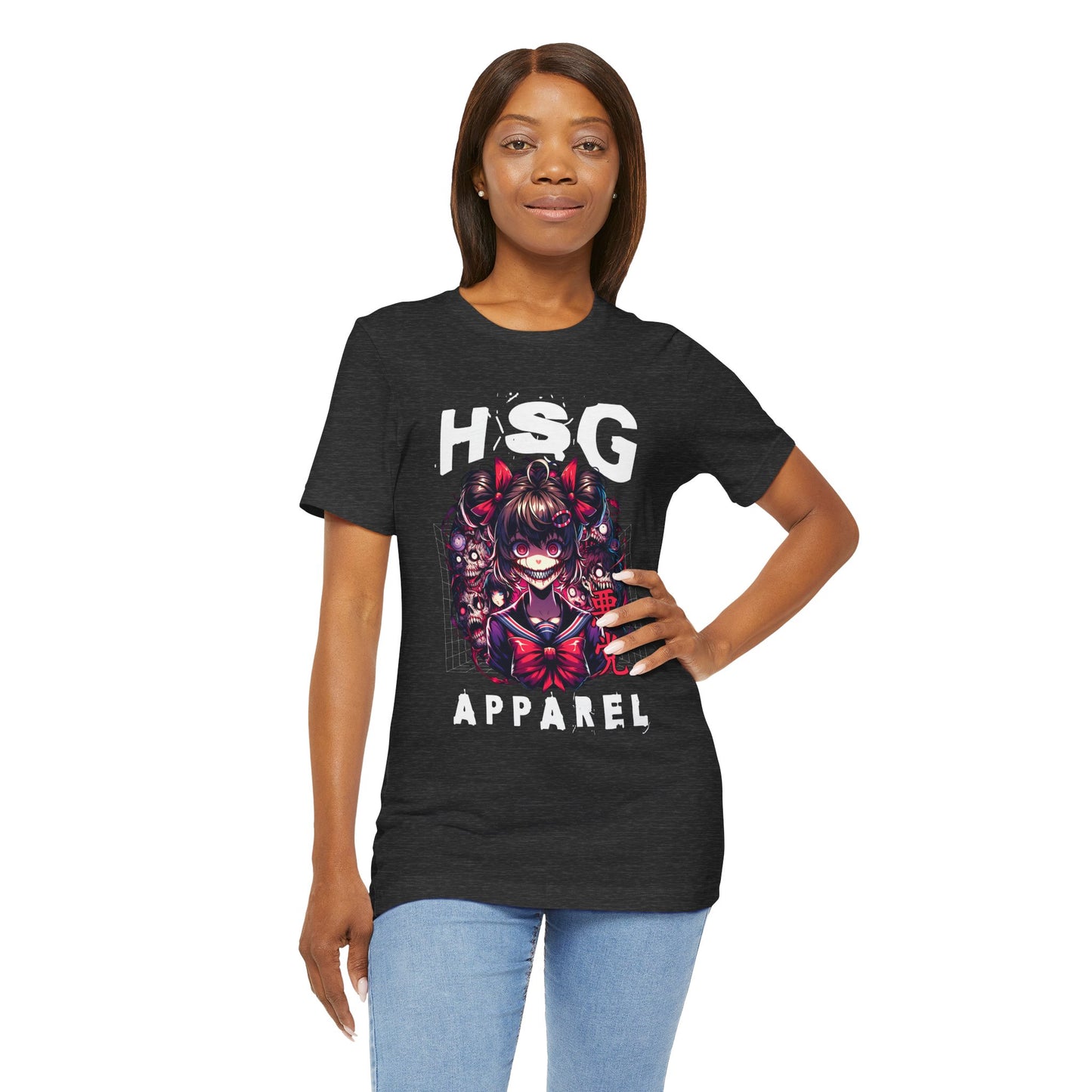 Camiseta de anime psicópata de HSG Apparel | Bella Canvas unisex atrevida 3001