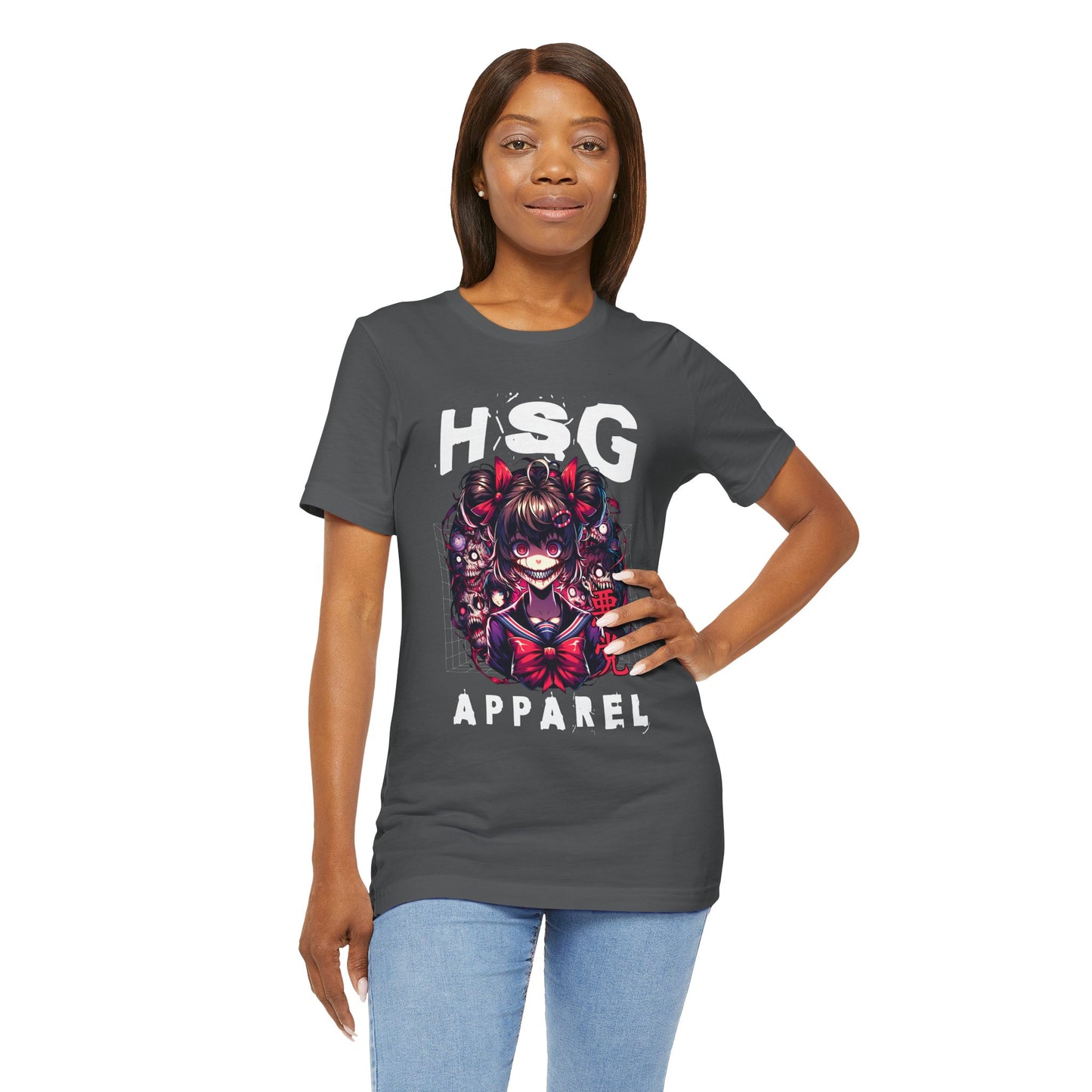 Camiseta de anime psicópata de HSG Apparel | Bella Canvas unisex atrevida 3001
