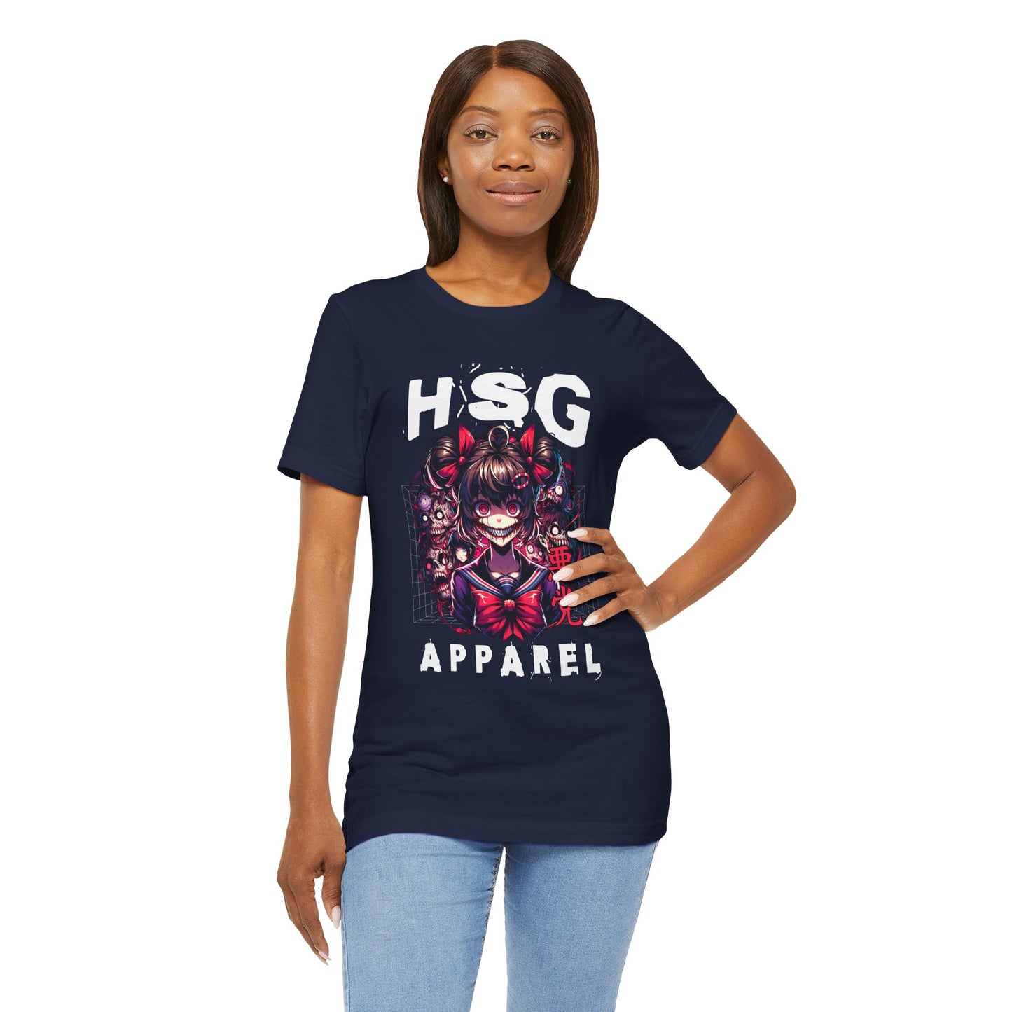 Camiseta de anime psicópata de HSG Apparel | Bella Canvas unisex atrevida 3001