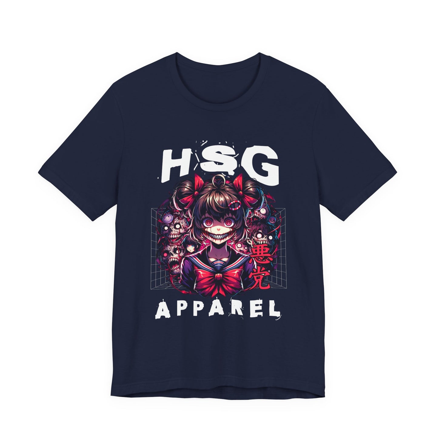 Camiseta de anime psicópata de HSG Apparel | Bella Canvas unisex atrevida 3001