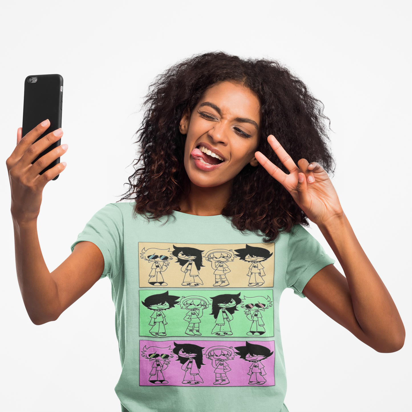 Camiseta unisex con personajes de tiras cómicas en varios colores Bella Canvas 3001