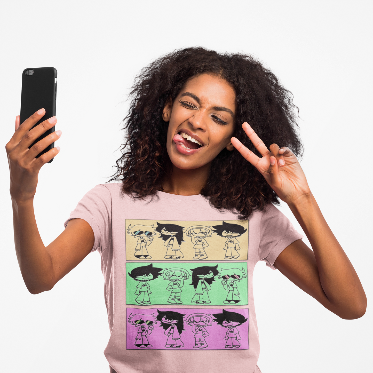 Camiseta unisex con personajes de tiras cómicas en varios colores Bella Canvas 3001