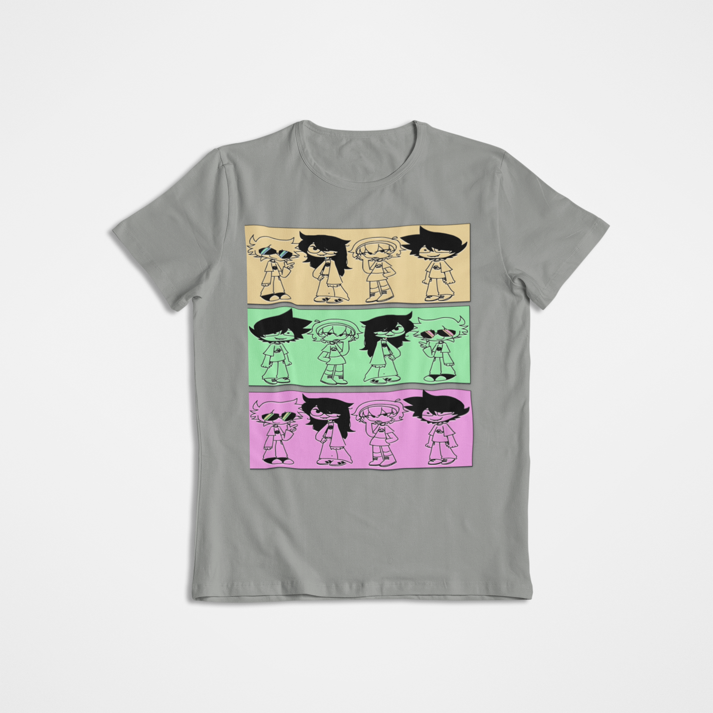 Camiseta unisex con personajes de tiras cómicas en varios colores Bella Canvas 3001