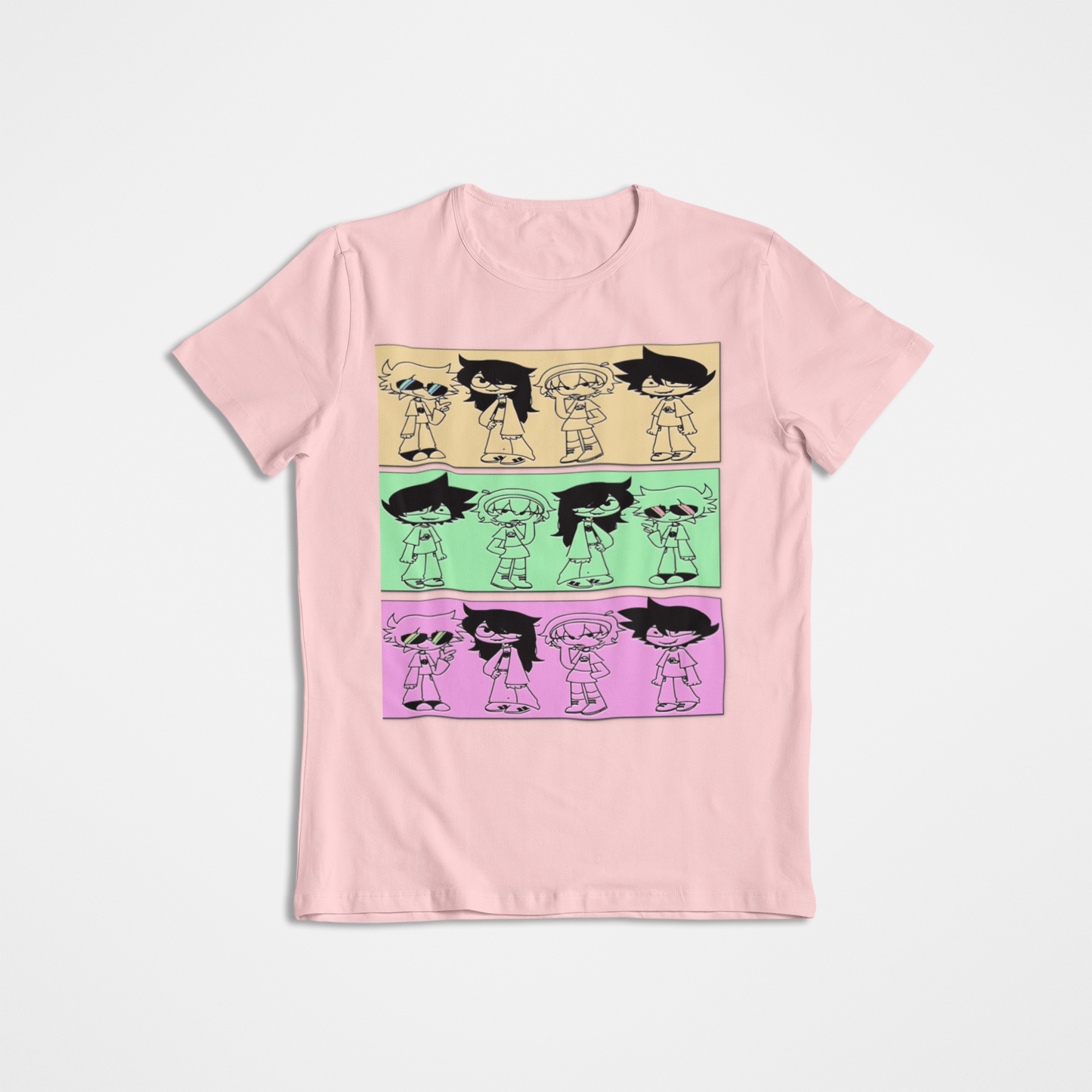 Camiseta unisex con personajes de tiras cómicas en varios colores Bella Canvas 3001