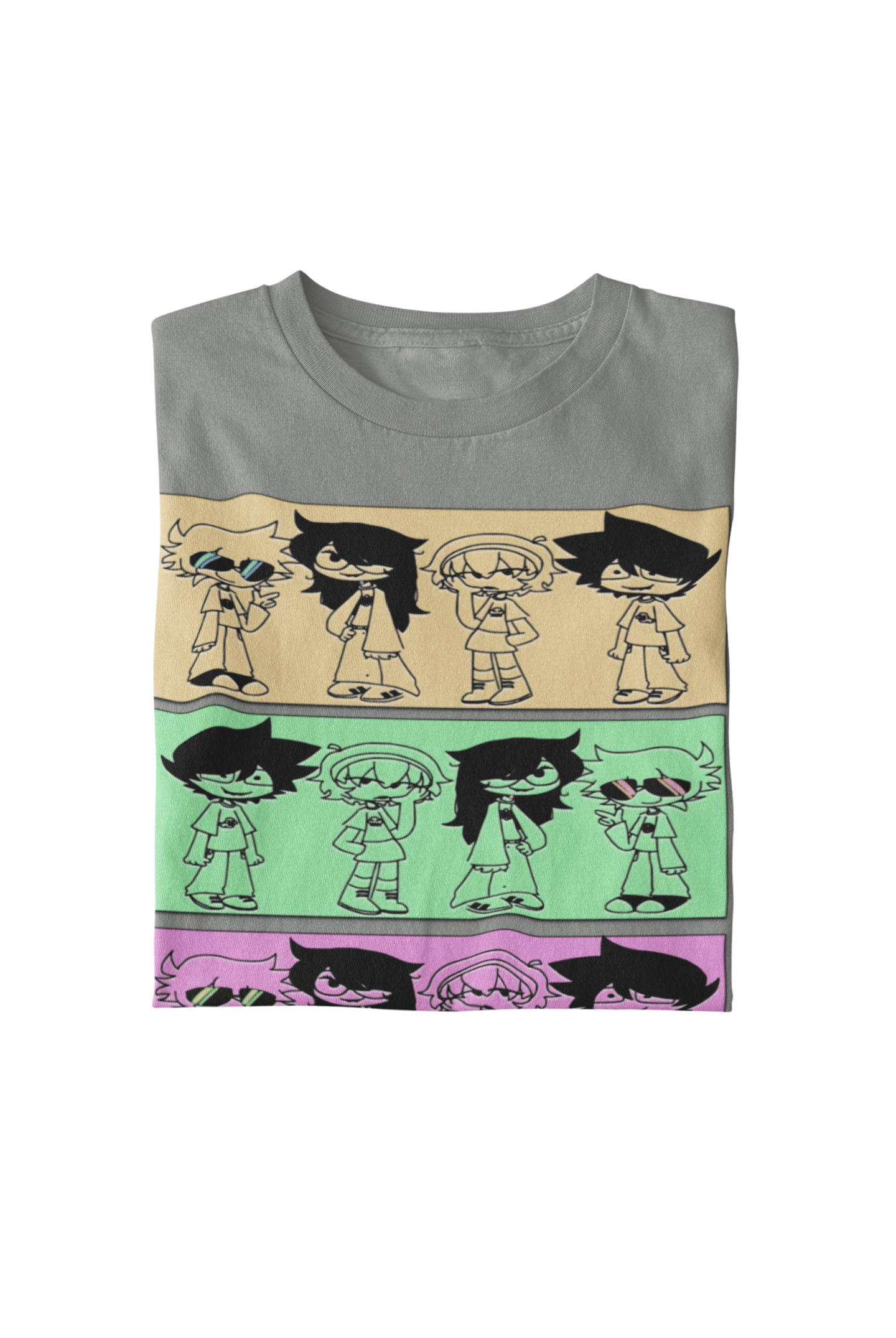 Camiseta unisex con personajes de tiras cómicas en varios colores Bella Canvas 3001