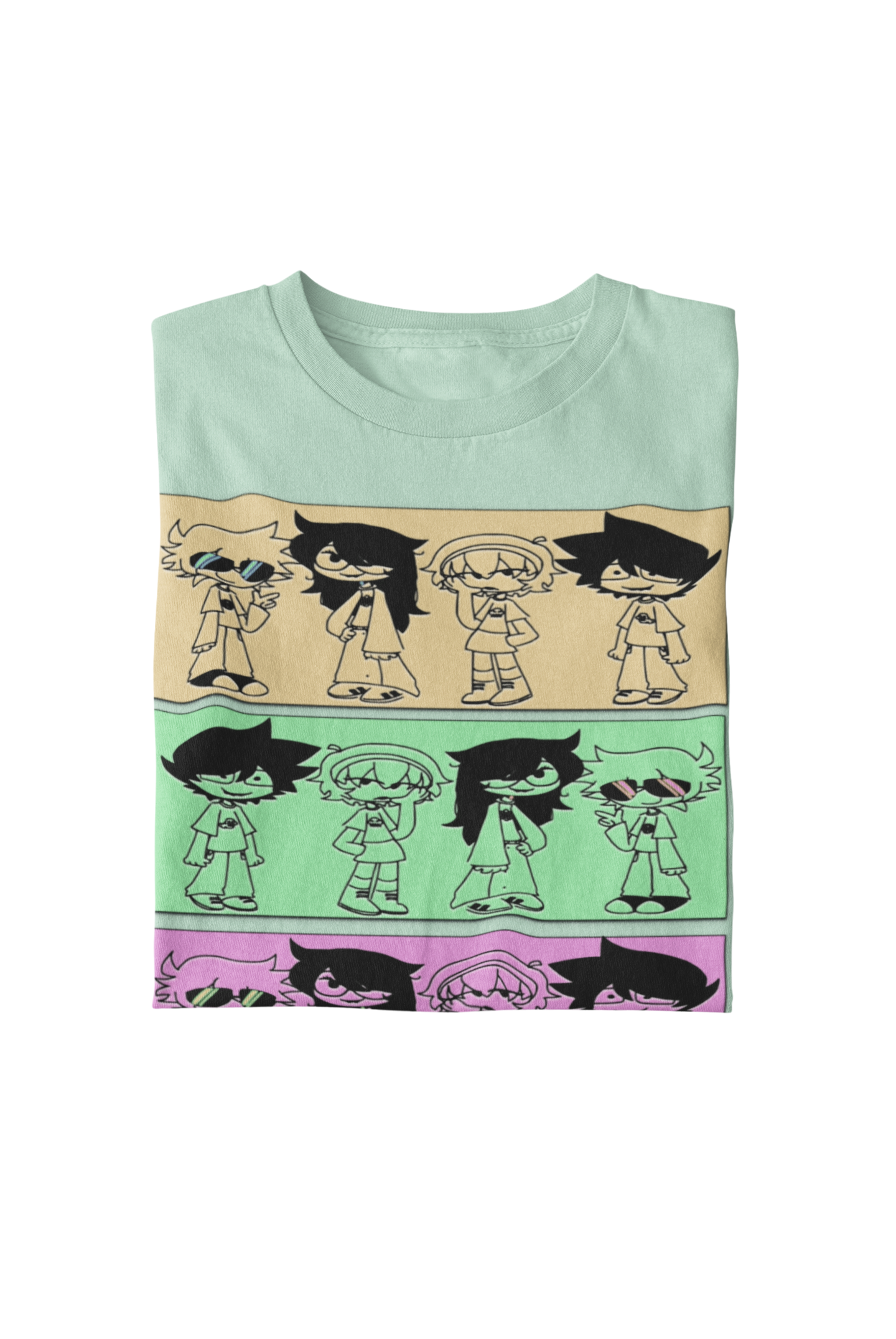 Camiseta unisex con personajes de tiras cómicas en varios colores Bella Canvas 3001