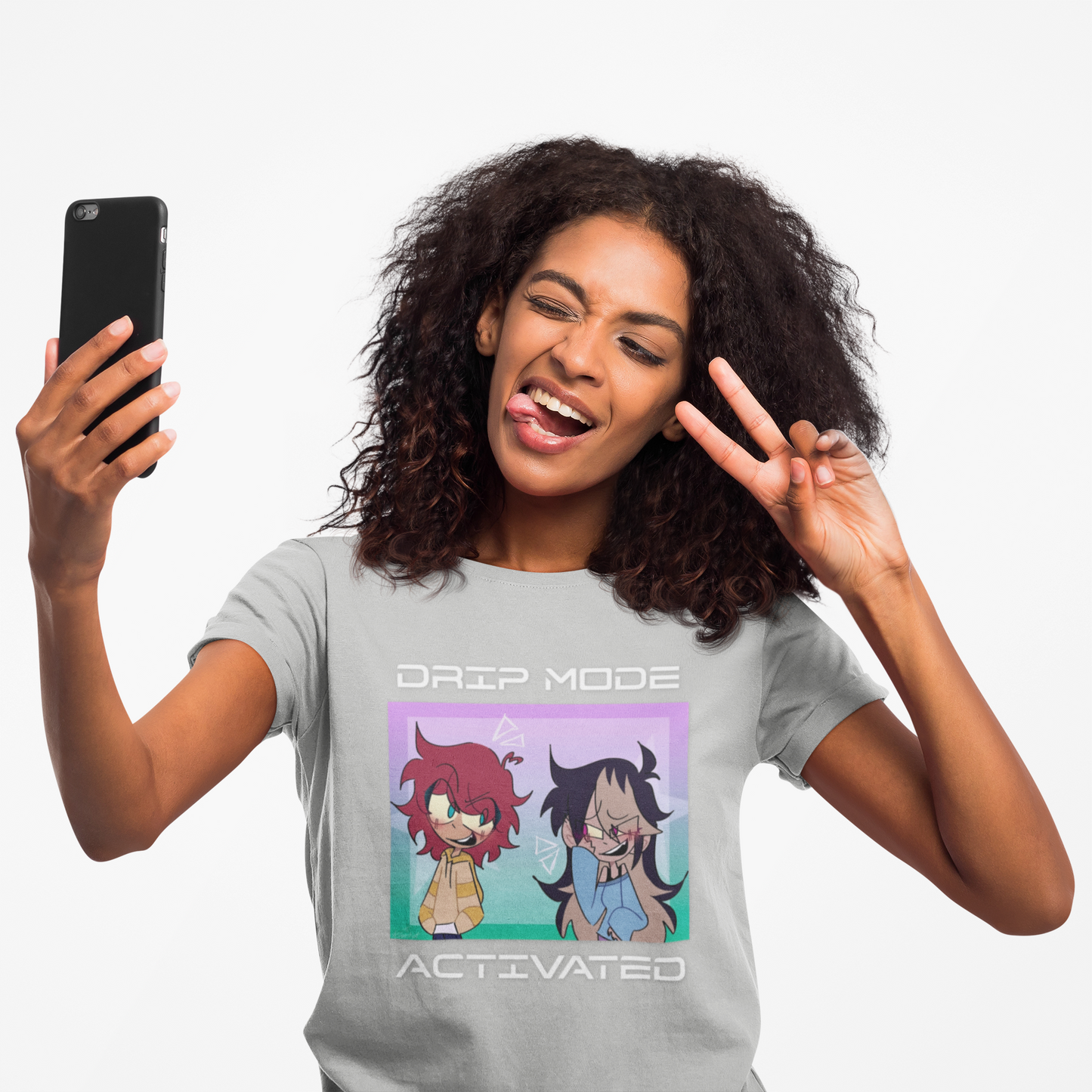 Sharky Collection: ‘Drip Mode Activated’ – Ann & Wendy Bella+Canvas Tee