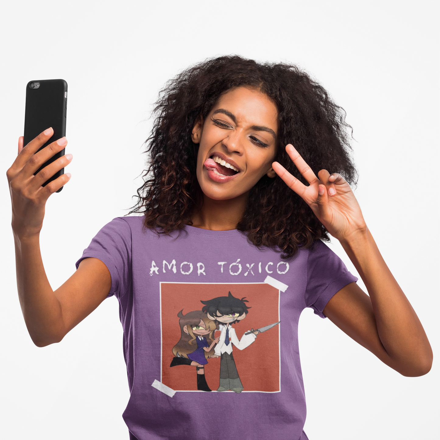 Sharky Collection: ‘Amor Tóxico’ – Tarah & Vincent Bella+Canvas Tee