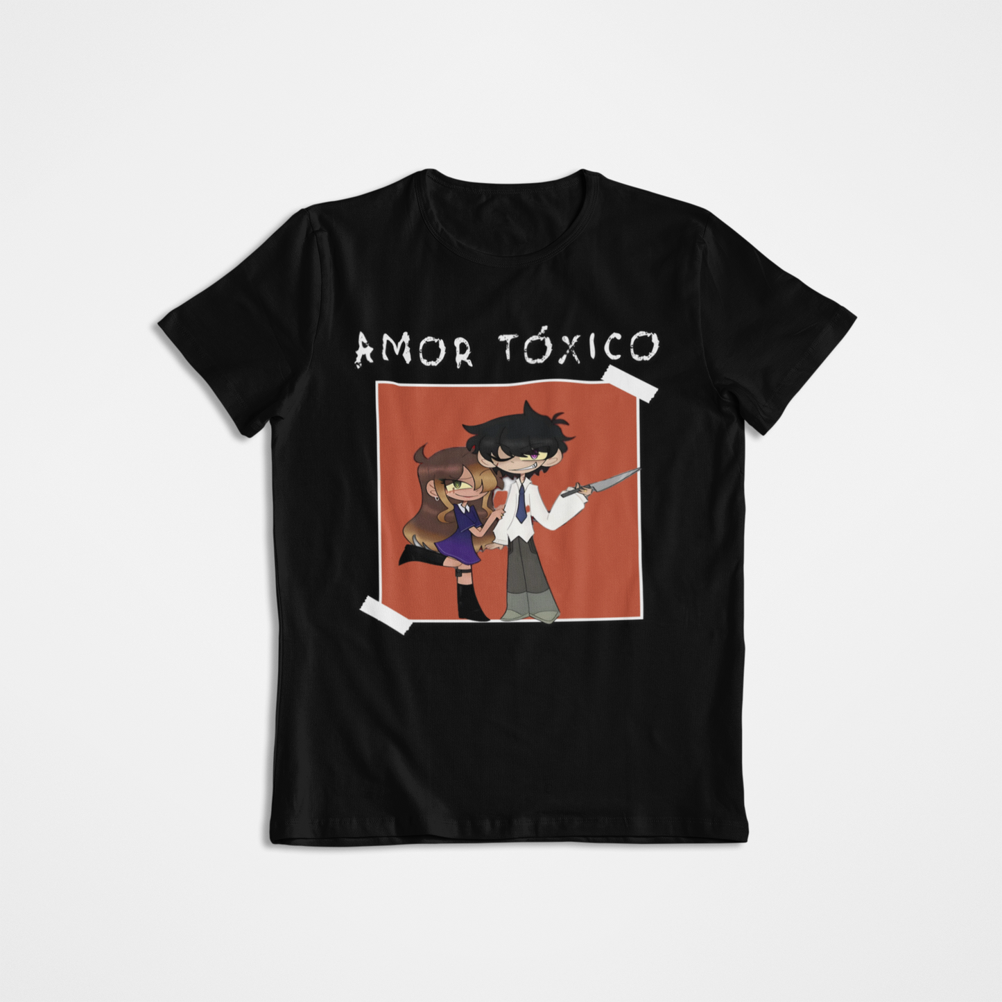 Sharky Collection: ‘Amor Tóxico’ – Tarah & Vincent Bella+Canvas Tee