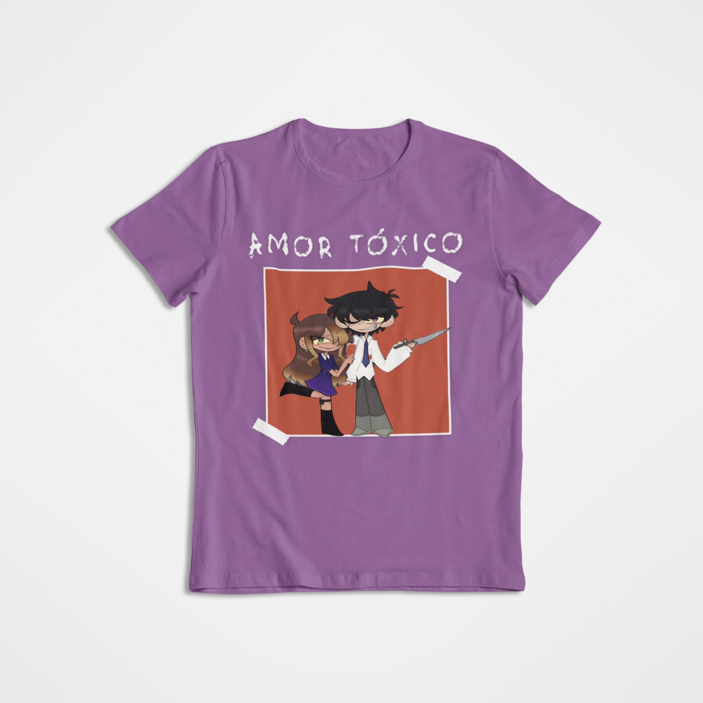 Sharky Collection: ‘Amor Tóxico’ – Tarah & Vincent Bella+Canvas Tee
