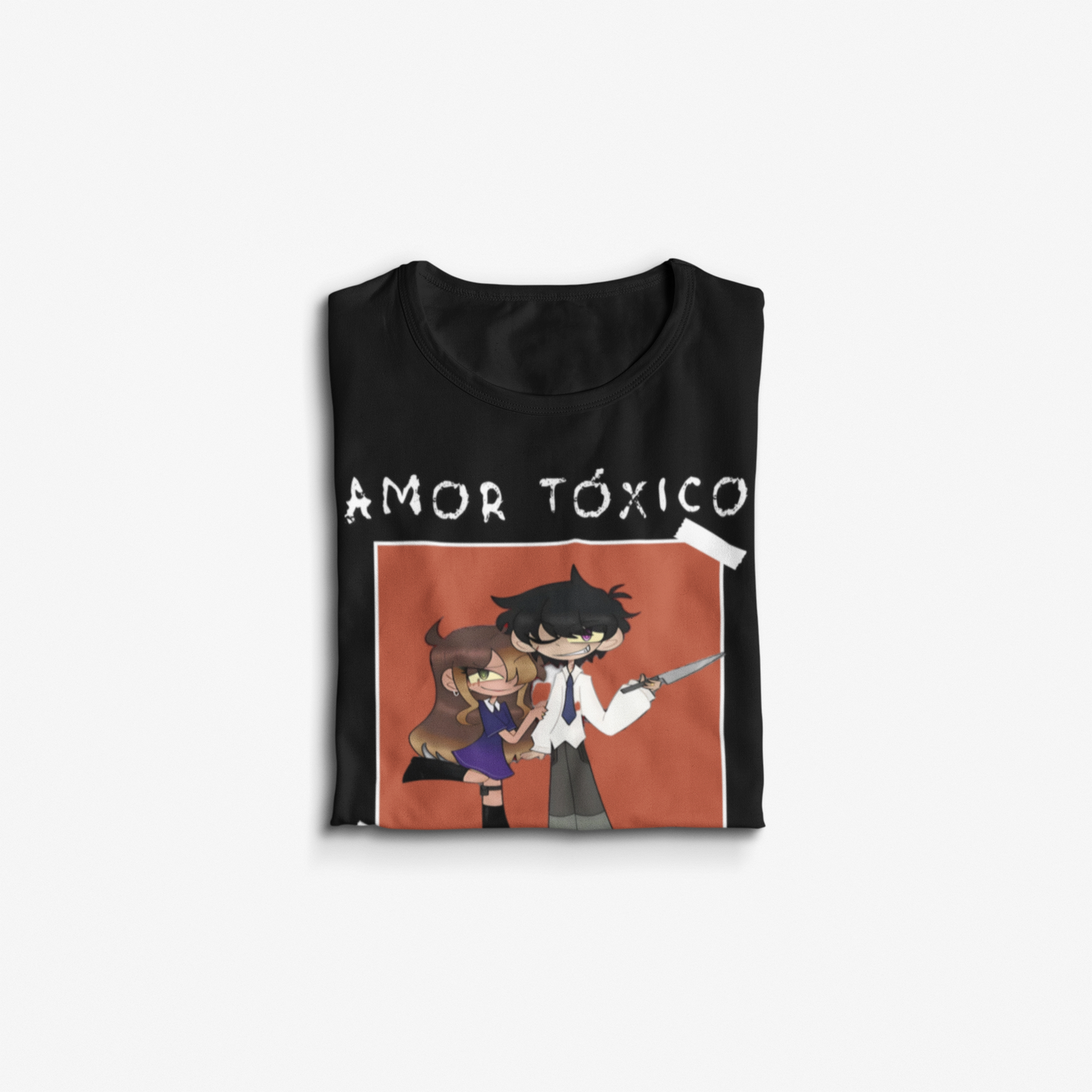 Sharky Collection: ‘Amor Tóxico’ – Tarah & Vincent Bella+Canvas Tee