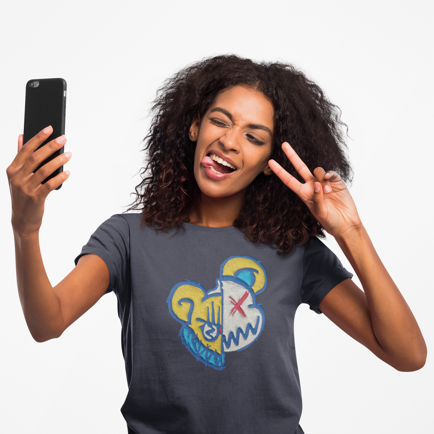 Stitch Lab: Split-Bear Emblem Tee