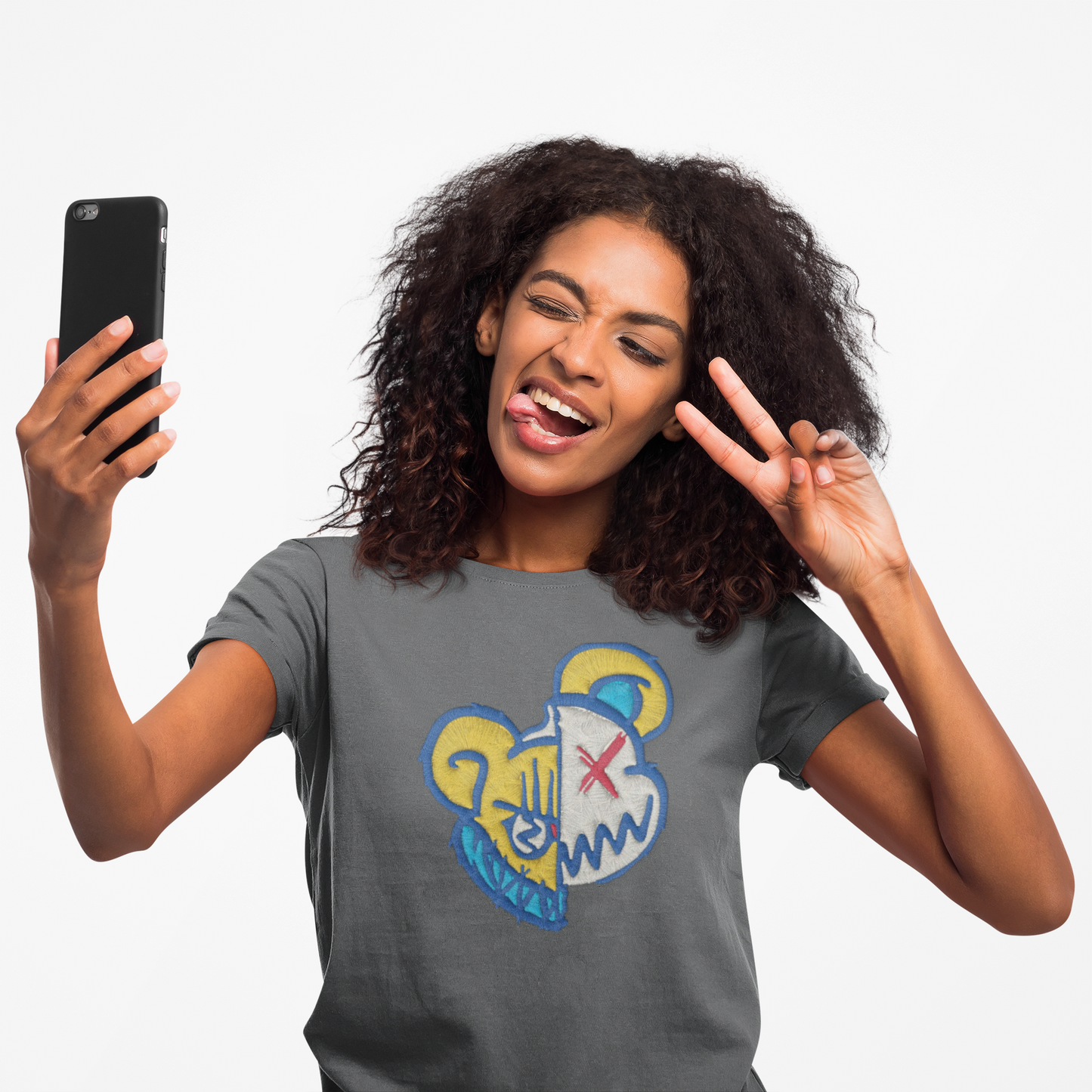 Stitch Lab: Split-Bear Emblem Tee