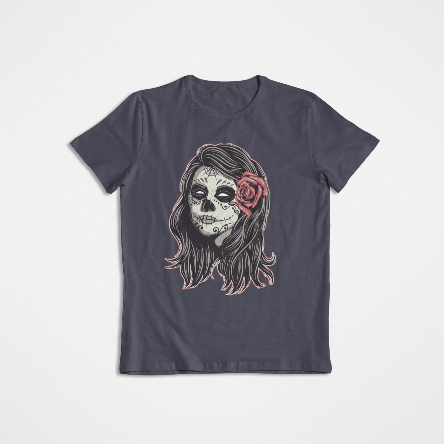 La Catrina – Crimson Bloom Tee