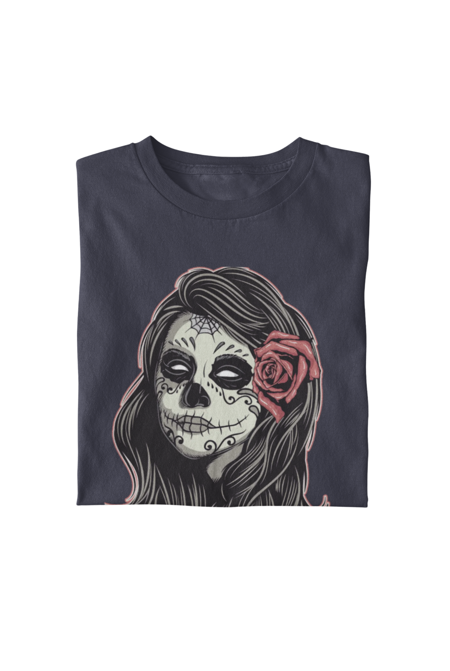 La Catrina – Crimson Bloom Tee