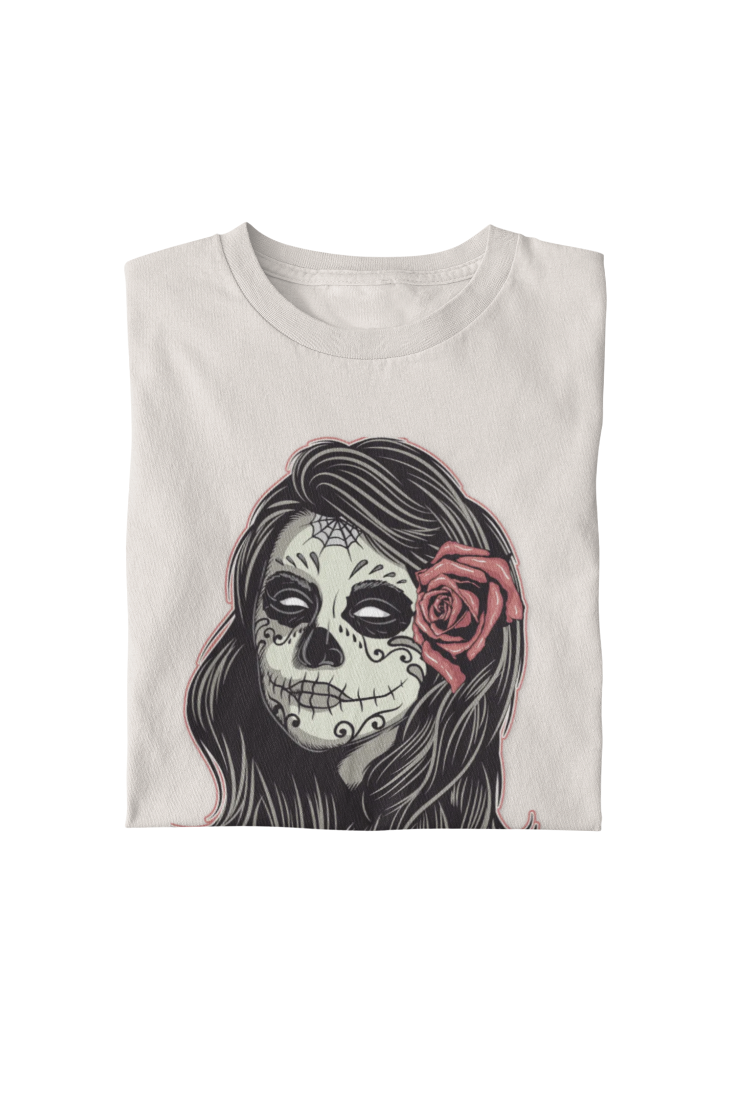 La Catrina – Crimson Bloom Tee
