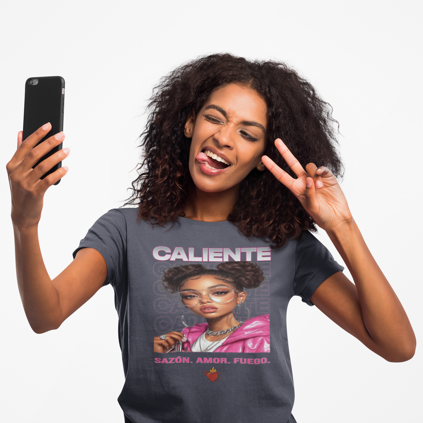 🔥 Sazón — Caliente Chrome Edge Tee