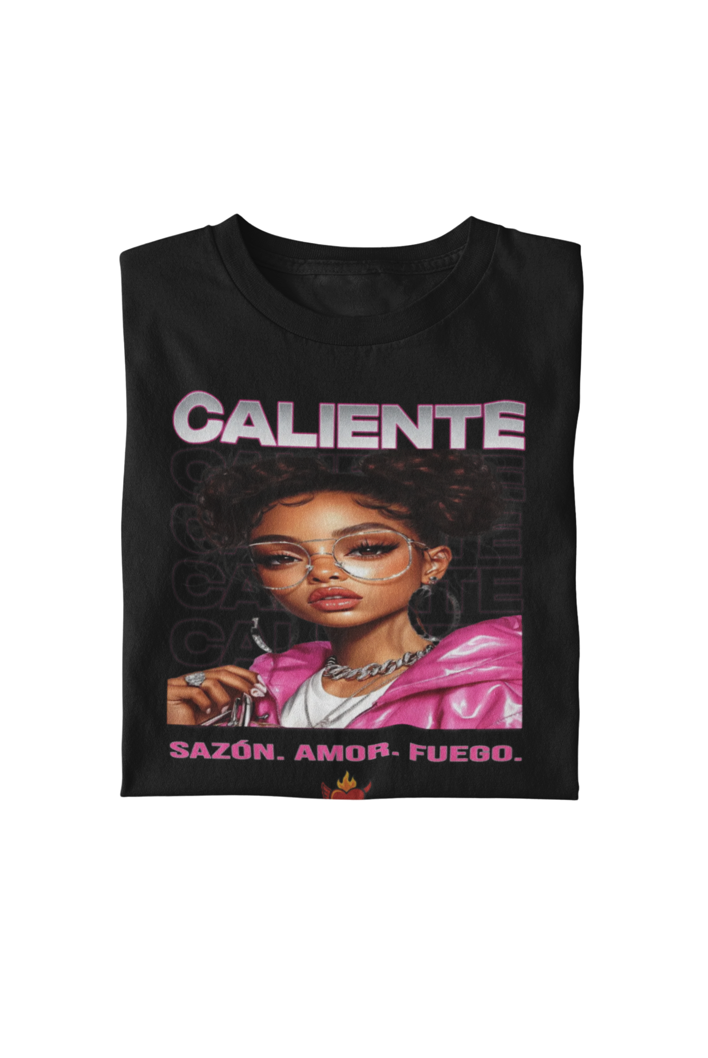 🔥 Sazón — Caliente Chrome Edge Tee