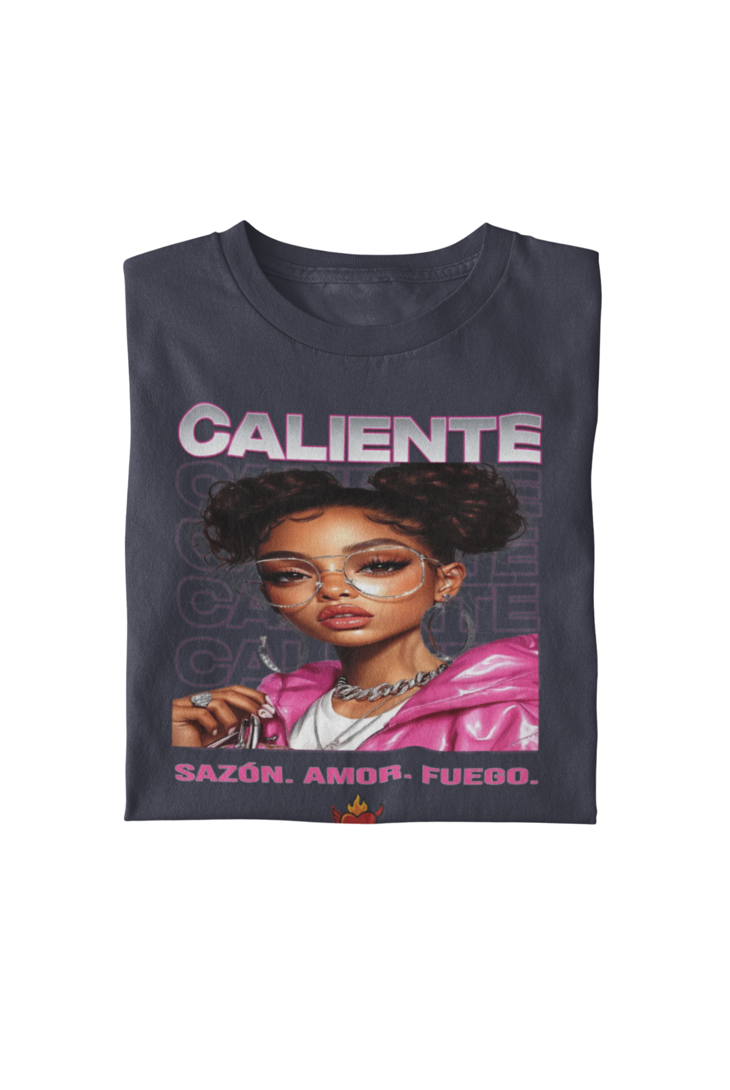 🔥 Sazón — Caliente Chrome Edge Tee