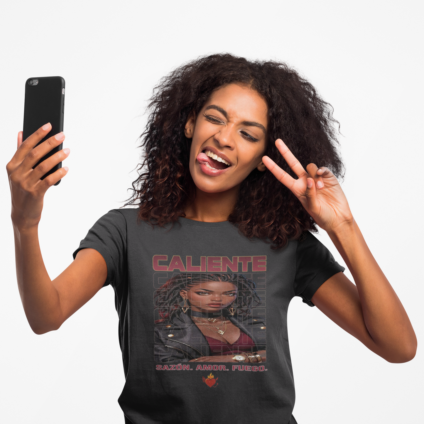 🔥 Sazón — Caliente Bordeaux Tee