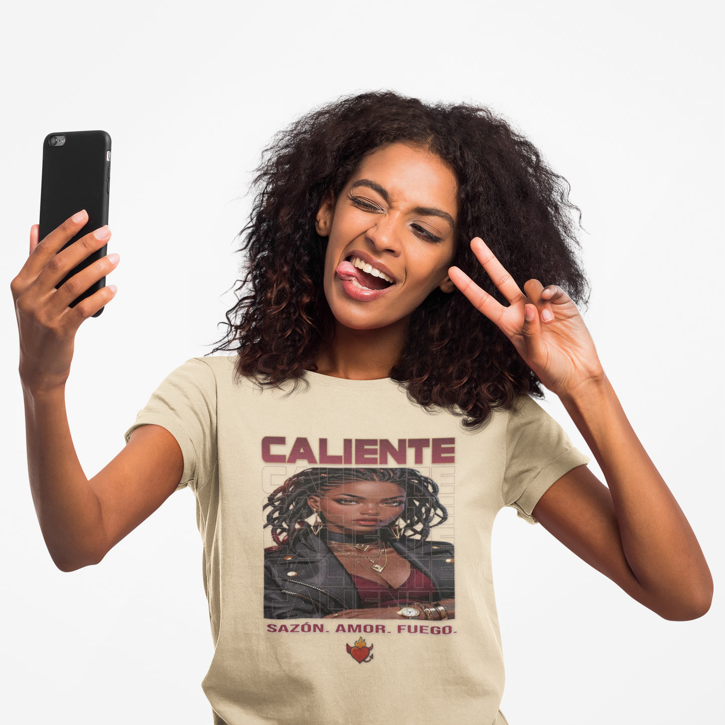 🔥 Sazón — Caliente Bordeaux Tee