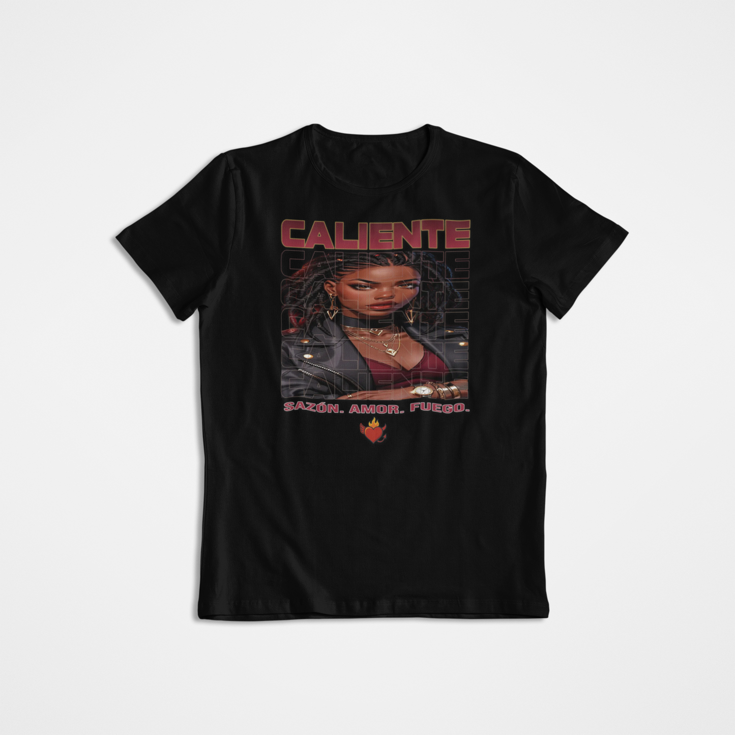 🔥 Sazón — Caliente Bordeaux Tee