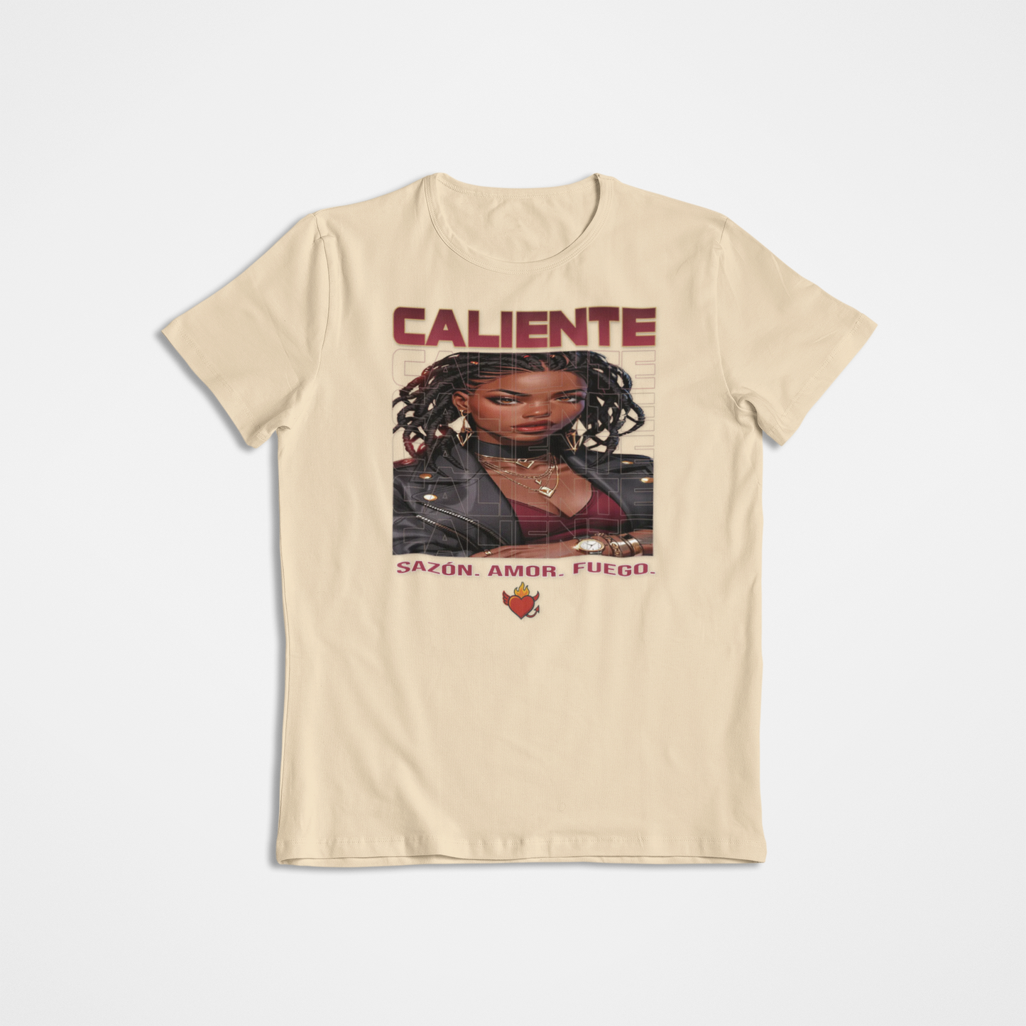 🔥 Sazón — Caliente Bordeaux Tee