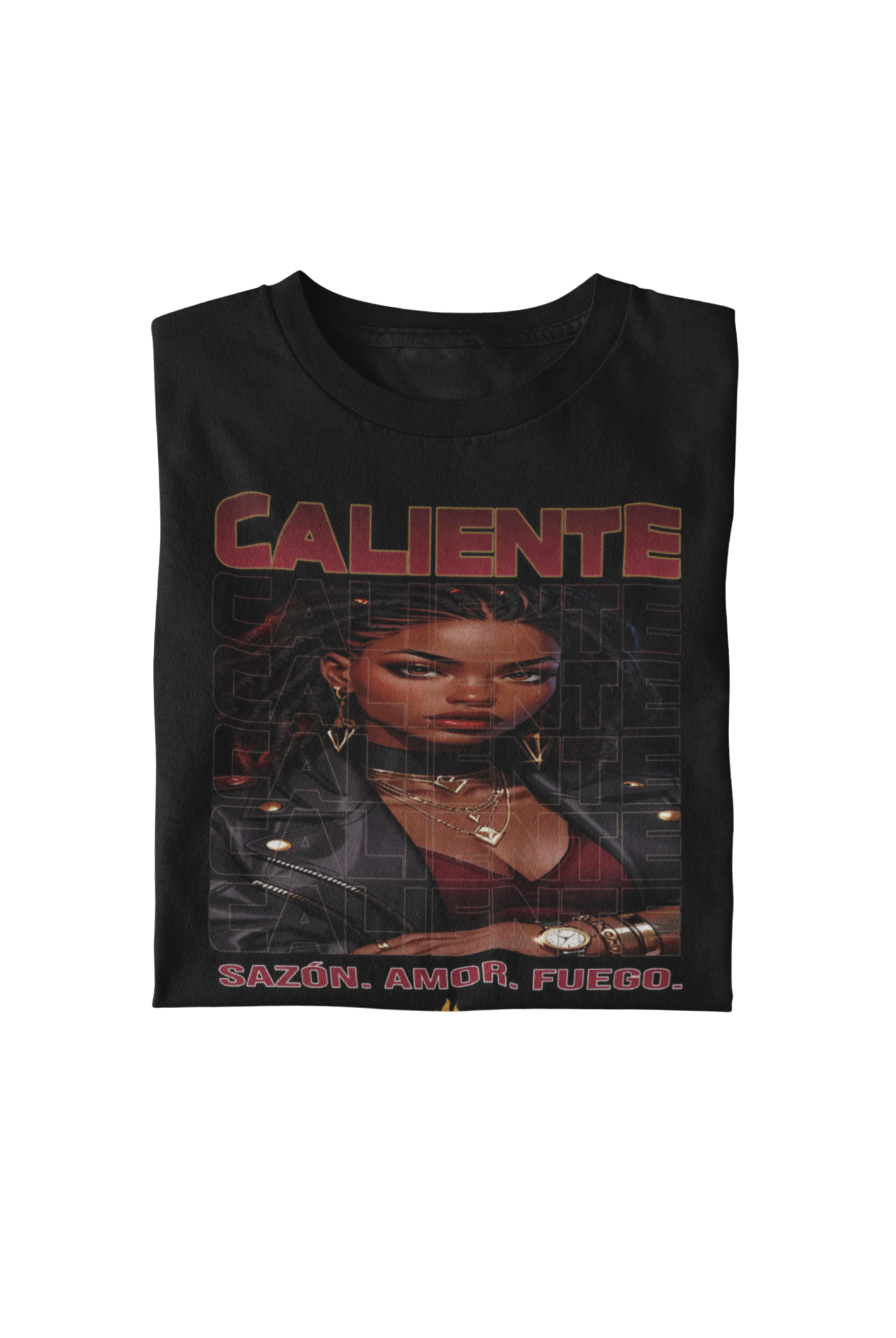 🔥 Sazón — Caliente Bordeaux Tee