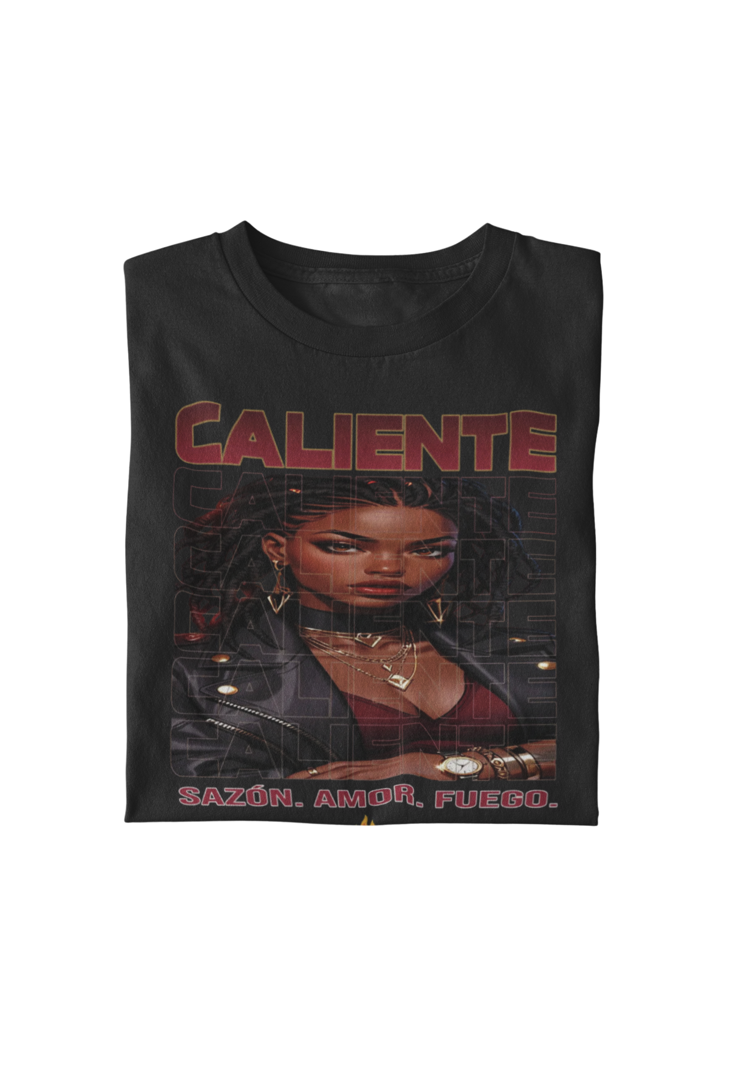 🔥 Sazón — Caliente Bordeaux Tee