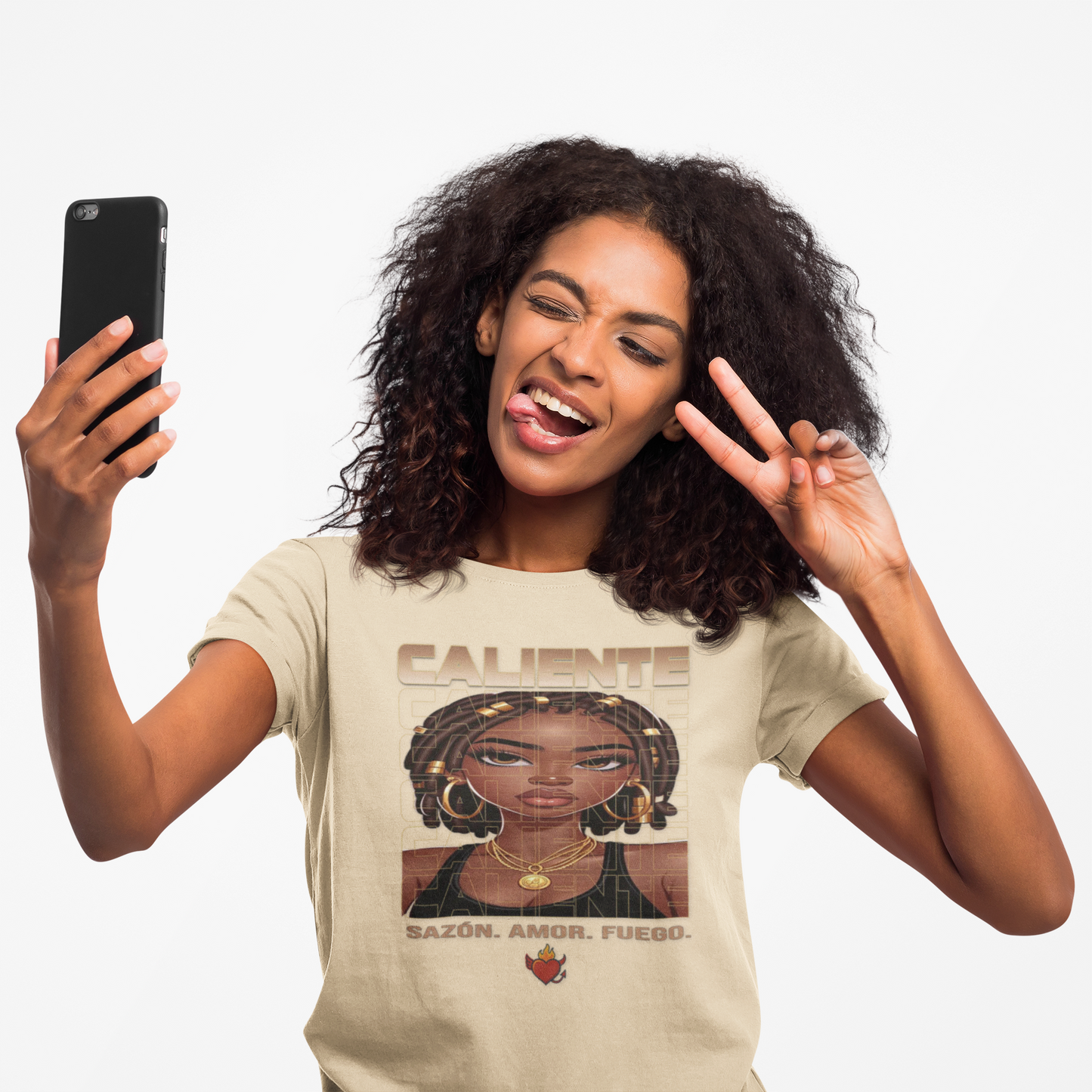 🔥 Sazón — Caliente Bronce Luxe Tee