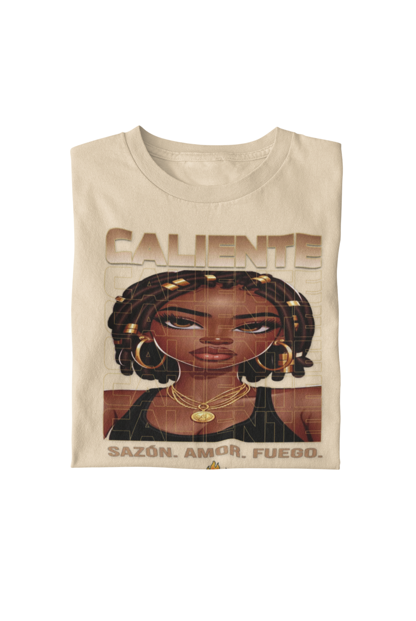 🔥 Sazón — Caliente Bronce Luxe Tee