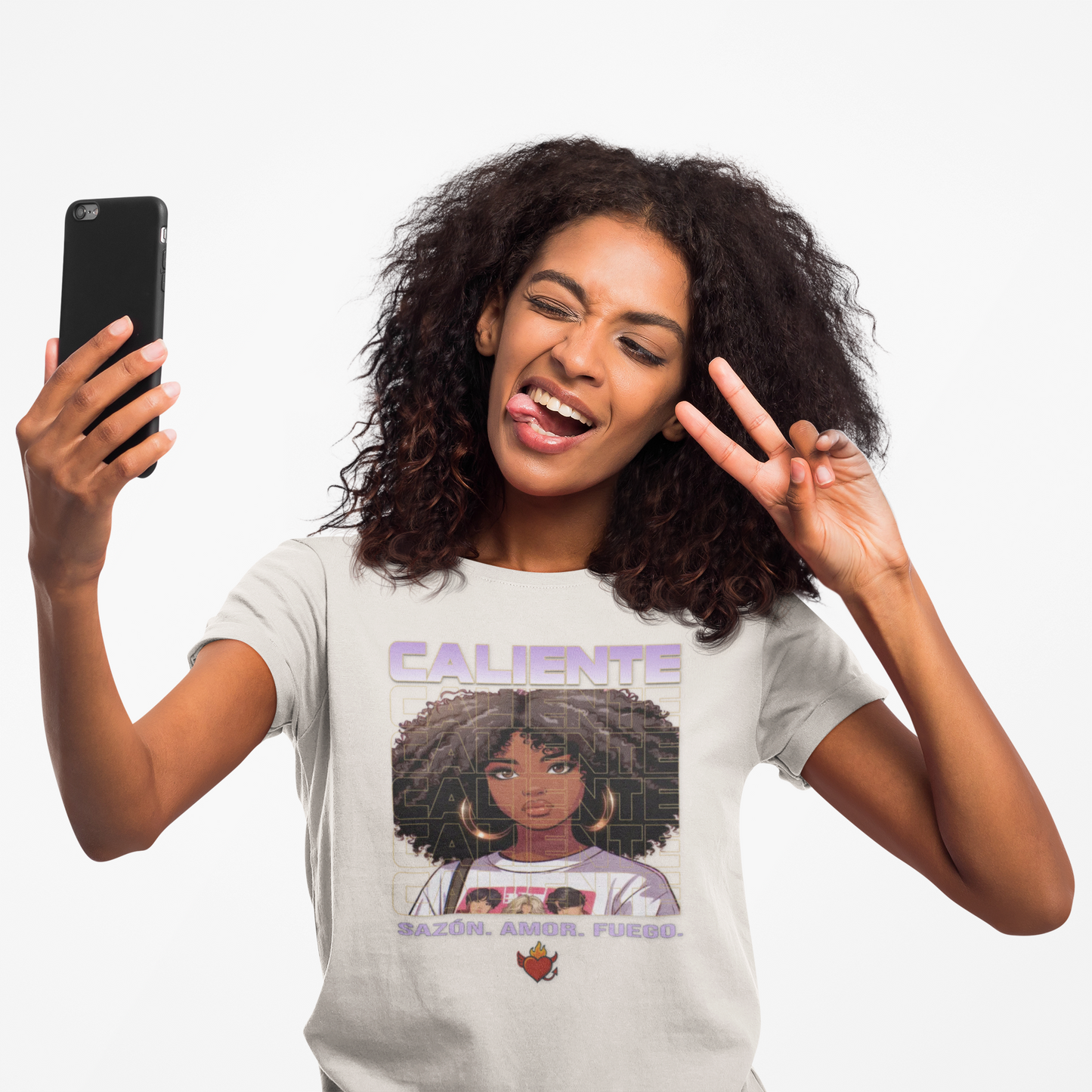 🔥 Sazón — Caliente Lavanda Halo Tee