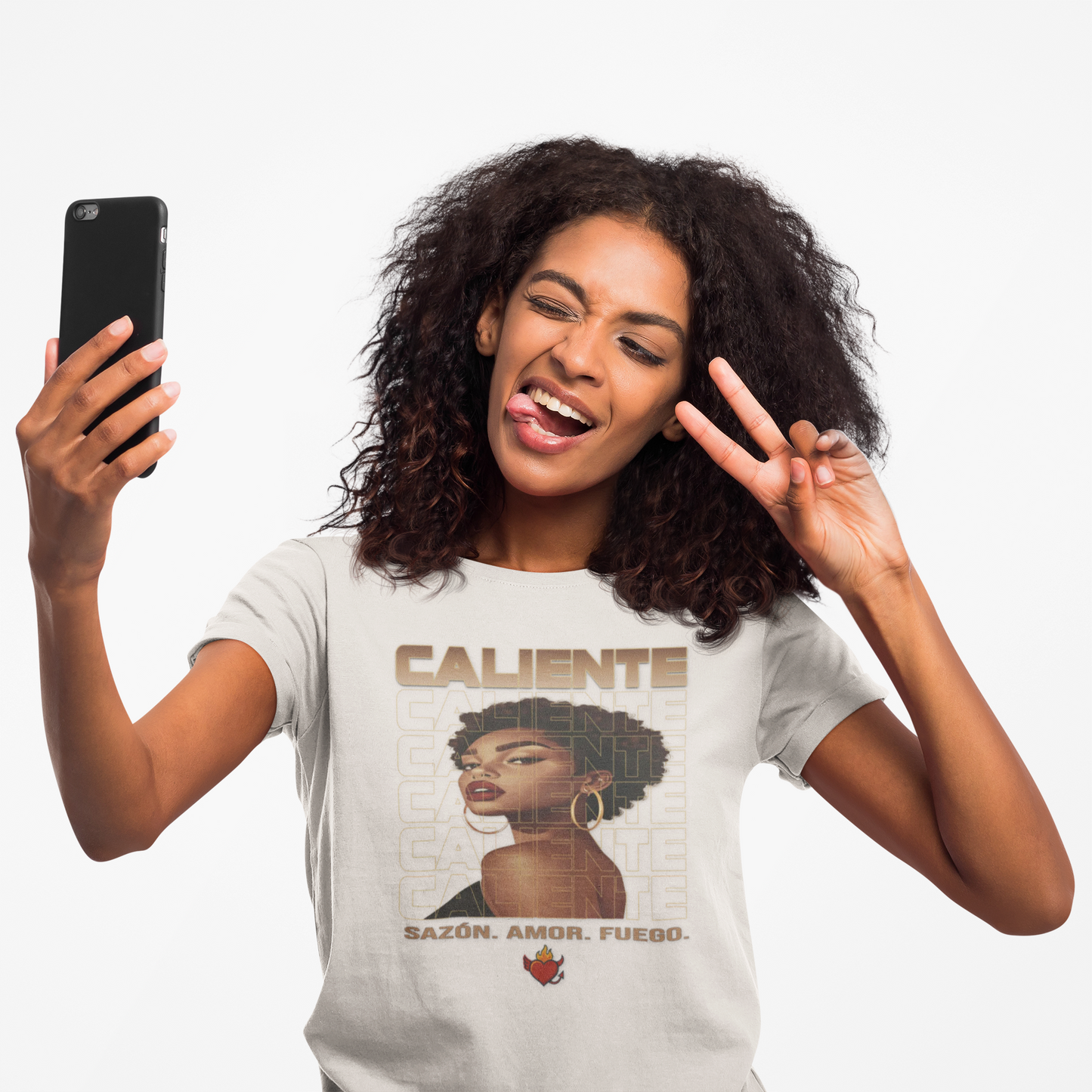 🔥 Sazón — Caliente Cacao Dorado Tee