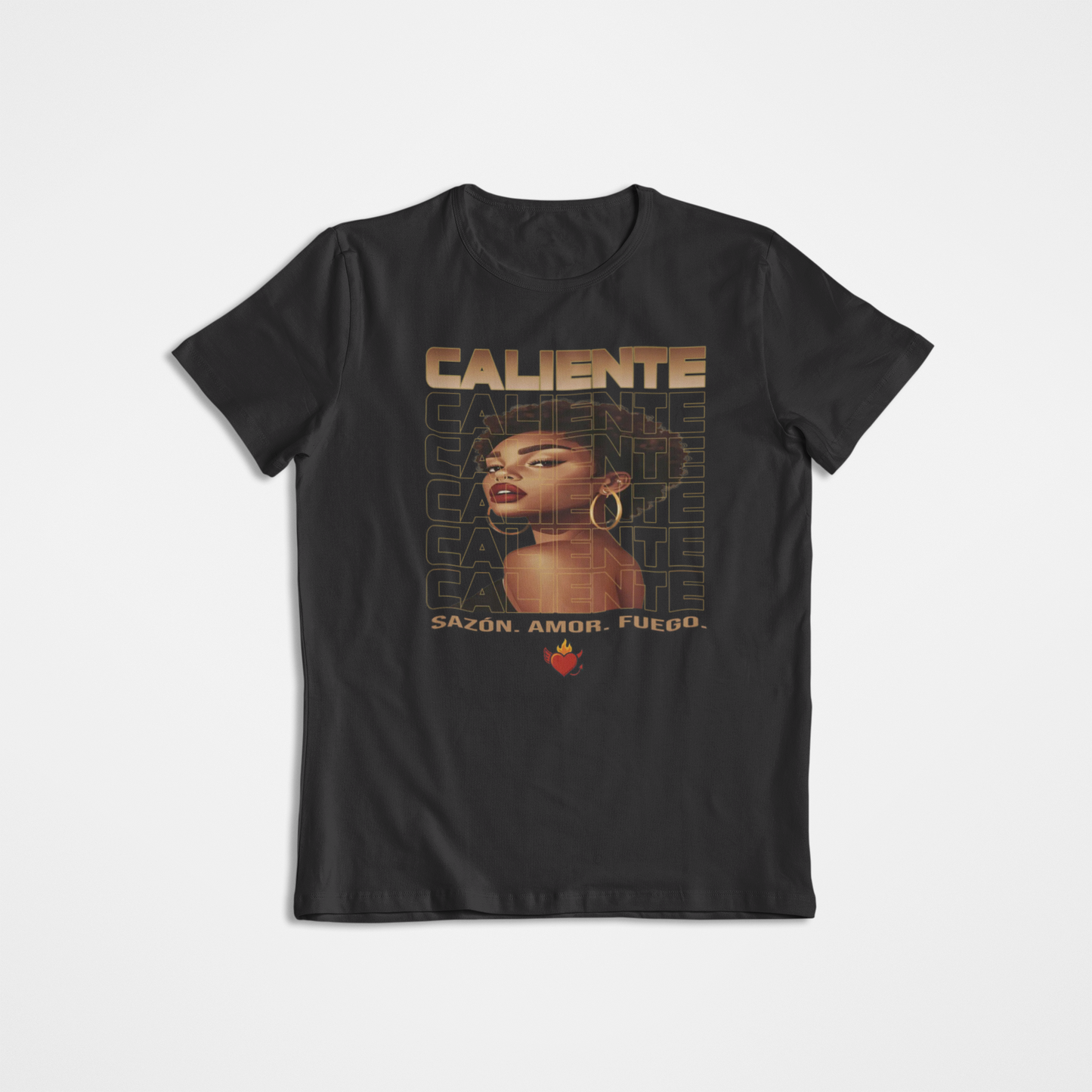 🔥 Sazón — Caliente Cacao Dorado Tee