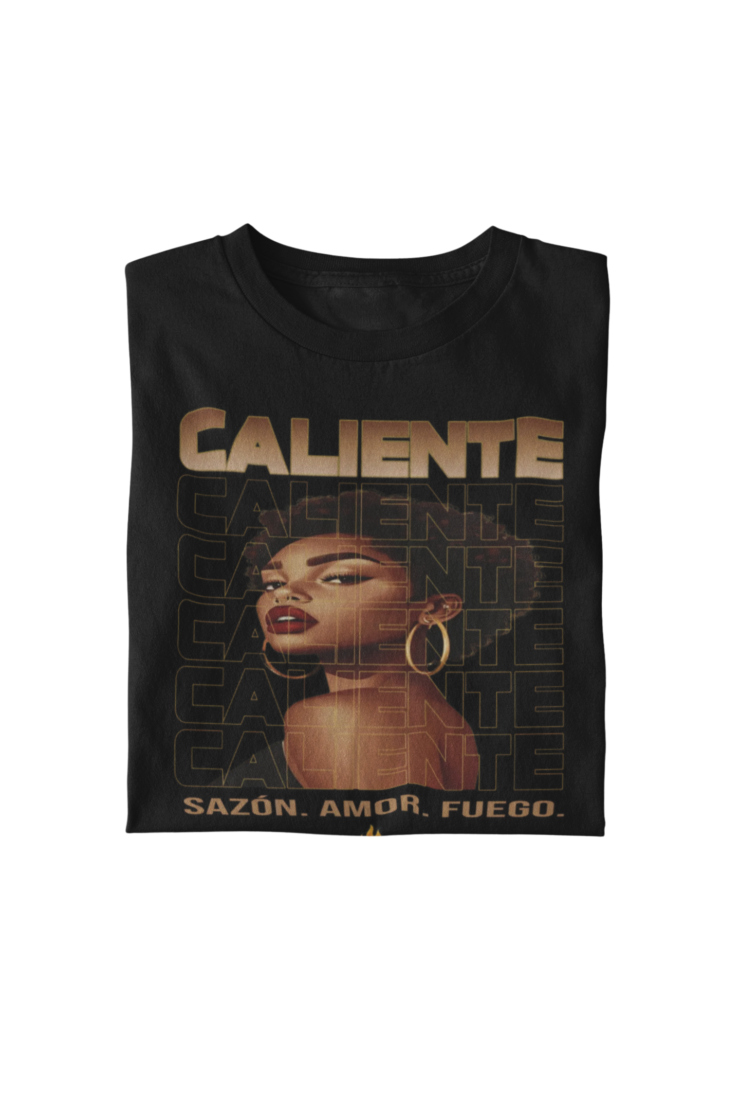 🔥 Sazón — Caliente Cacao Dorado Tee
