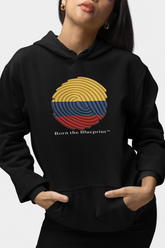 🌀 Born the Blueprint™ – Colombia Heritage Hoodie