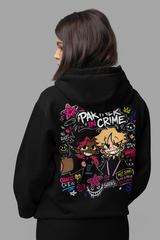 š¦ Sharky Originals⢠ā Partner In Crime Chaos Hoodie Anime Streetwear Pullover Hoodie | Graffiti Back Print | Y2K Chaos Aesthetic