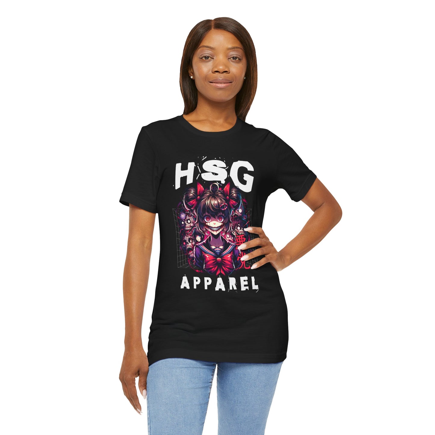 Camiseta de anime psicópata de HSG Apparel | Bella Canvas unisex atrevida 3001