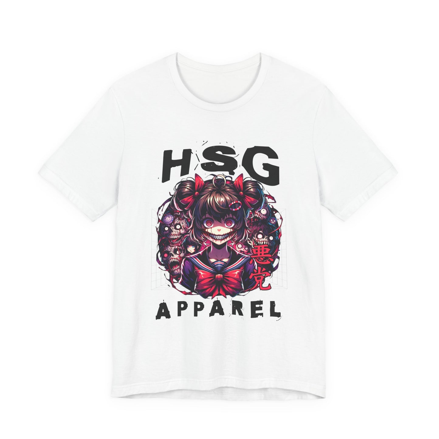 Camiseta de anime psicópata de HSG Apparel | Bella Canvas unisex atrevida 3001