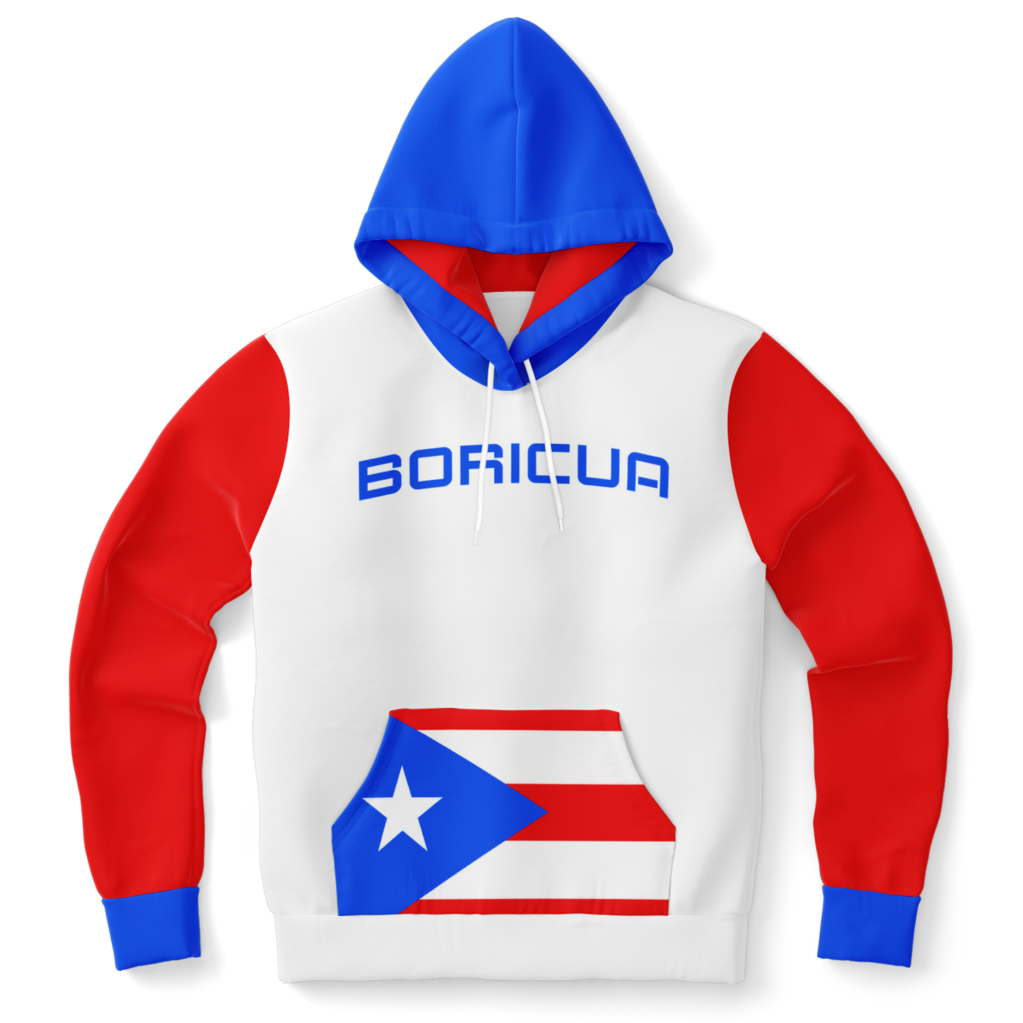 🇵🇷 Latino Roots Hoodie – Boricua (White)