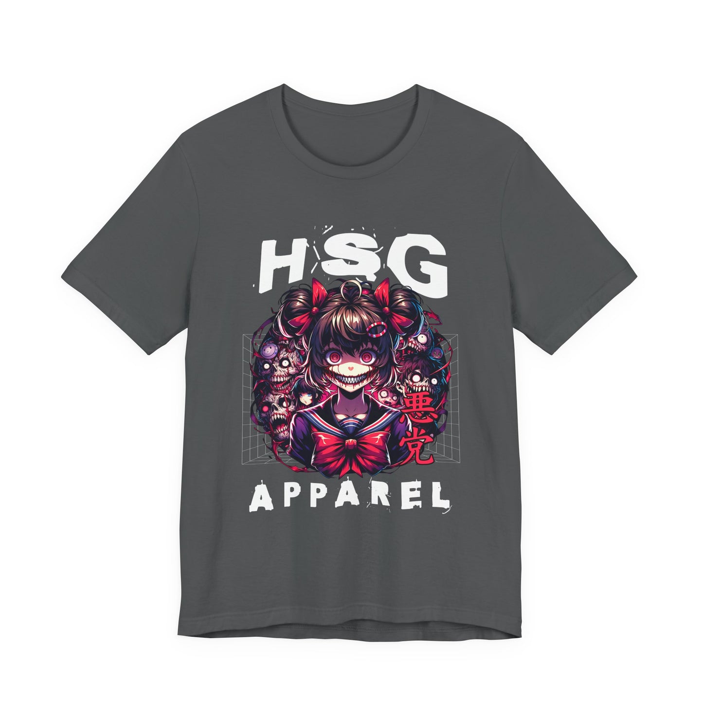 Camiseta de anime psicópata de HSG Apparel | Bella Canvas unisex atrevida 3001