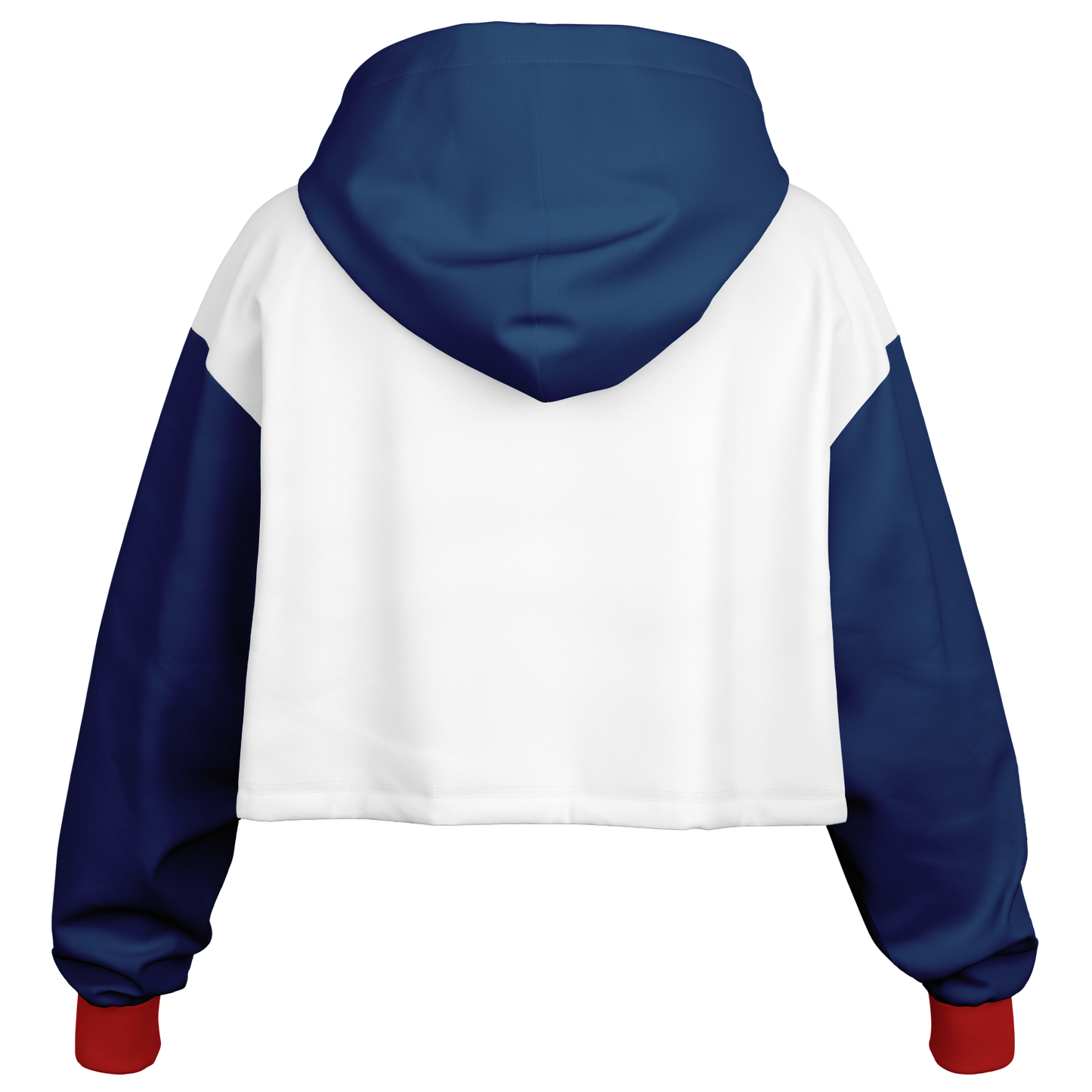 🇩🇴 It's In My DNA – Dominican Republic Cropped Hoodie (White/Blue/Red)