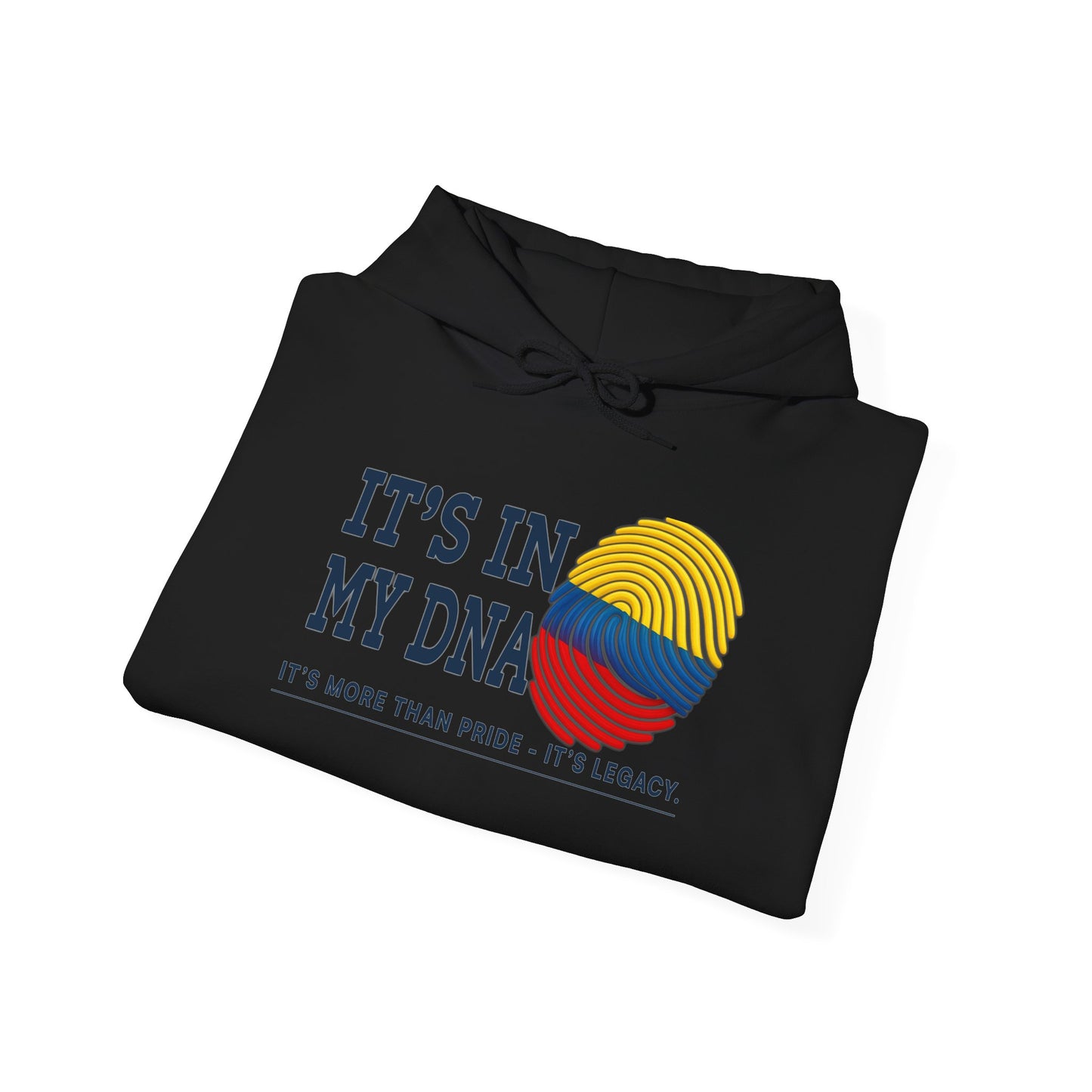 It’s In My DNA™ – Colombian Heritage Fingerprint Pullover Hoodie