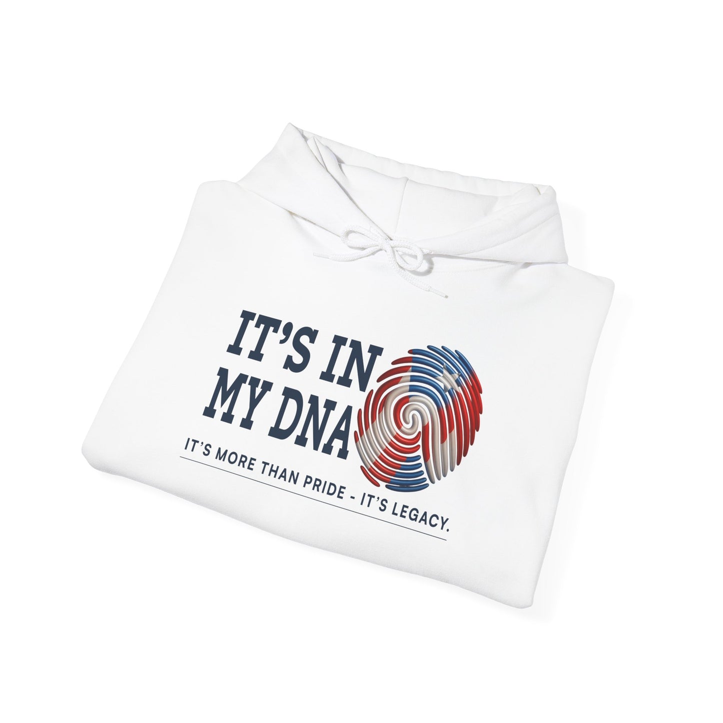 It’s In My DNA™ – Puerto Rican Heritage Fingerprint Pullover Hoodie