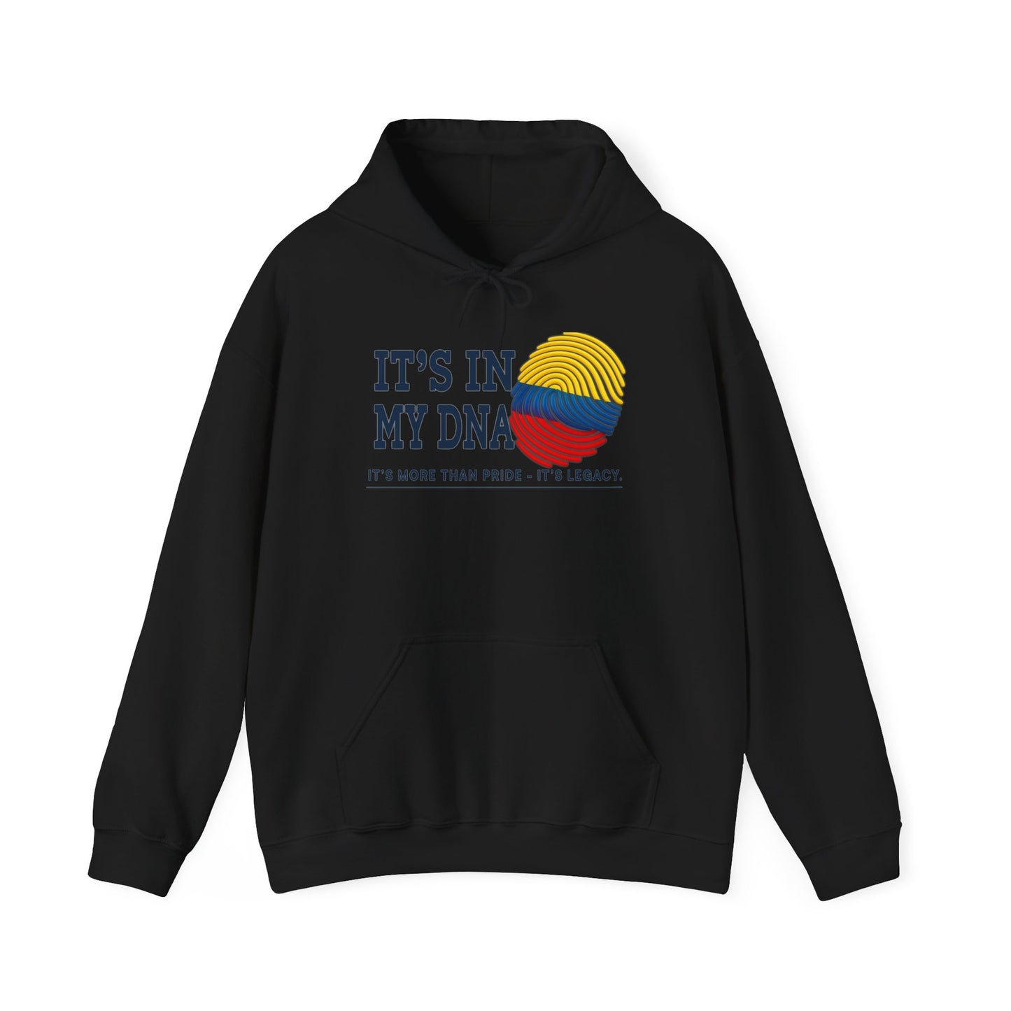 It’s In My DNA™ – Colombian Heritage Fingerprint Pullover Hoodie