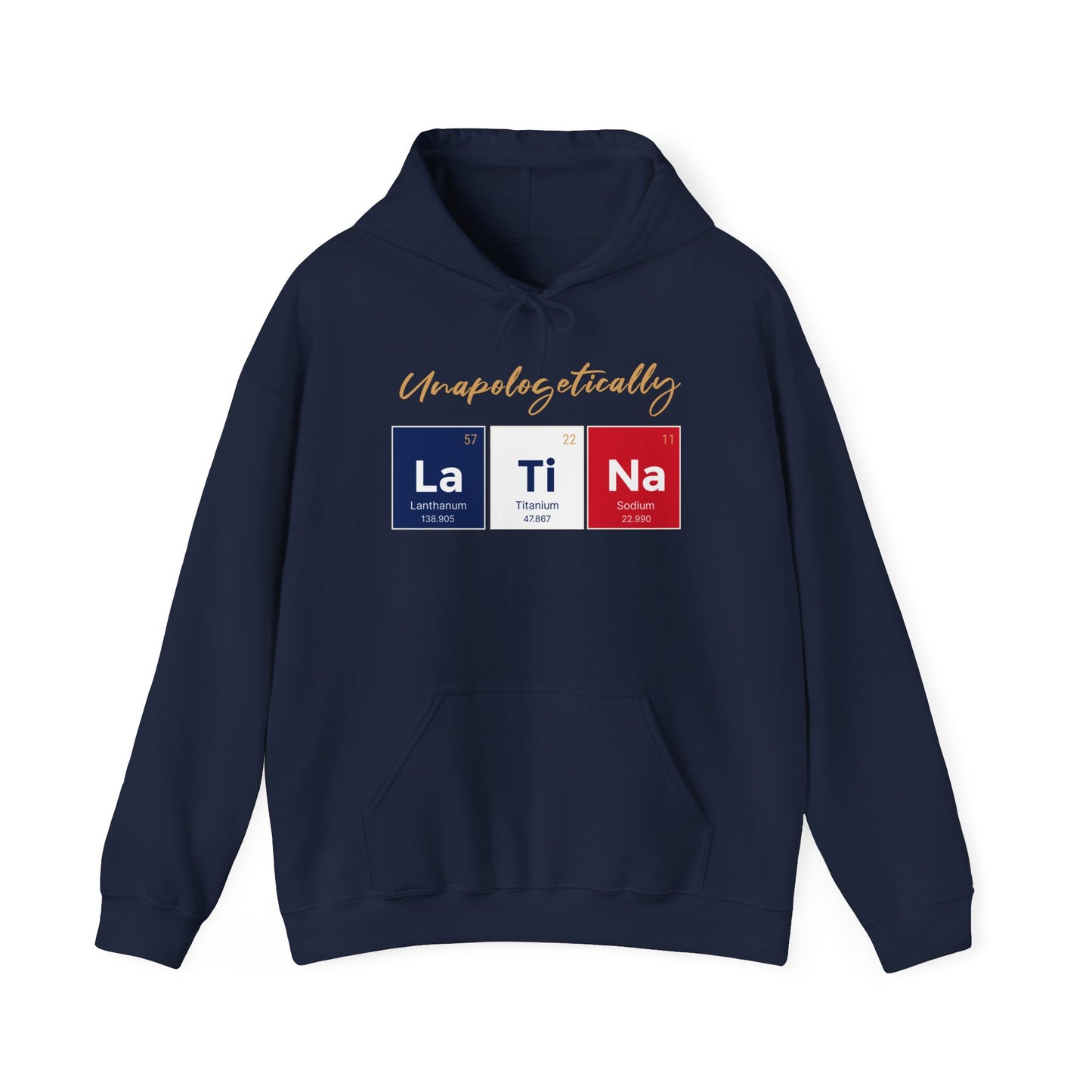 Unapologetically Latina™ – Dominican Republic Periodic Table Hoodie