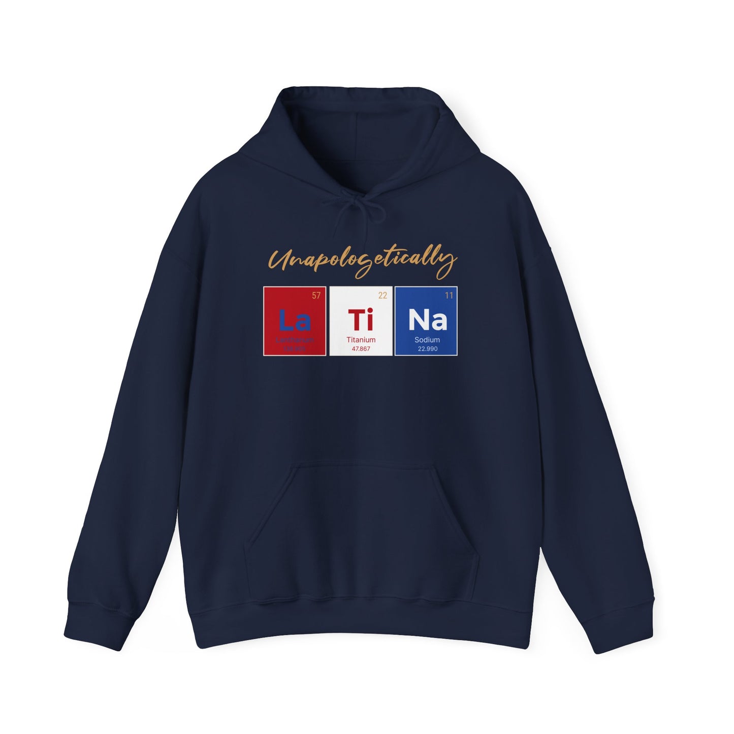 Unapologetically Latina™ – Puerto Rico Periodic Table Hoodie