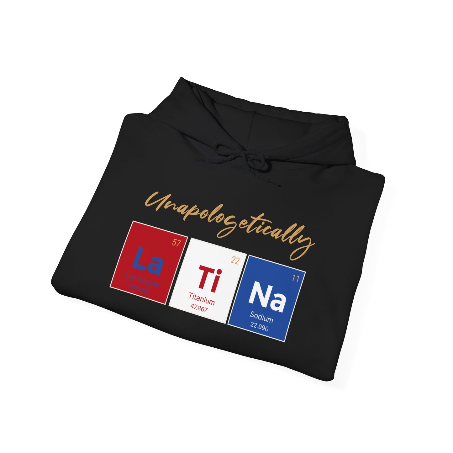 Unapologetically Latina™ – Puerto Rico Periodic Table Hoodie